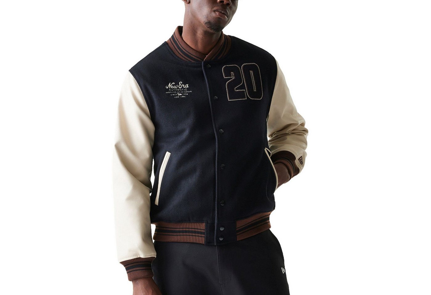 New Era Collegejacke Varsity College BRAND PATCHES