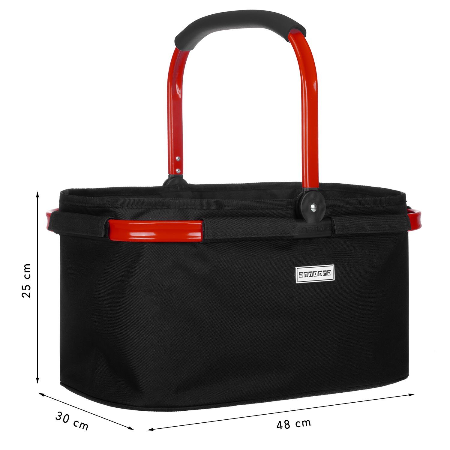 anndora Einkaufskorb mit stabilem Aluminiumrahmen, 22 l, Stoff durch Klettv günstig online kaufen