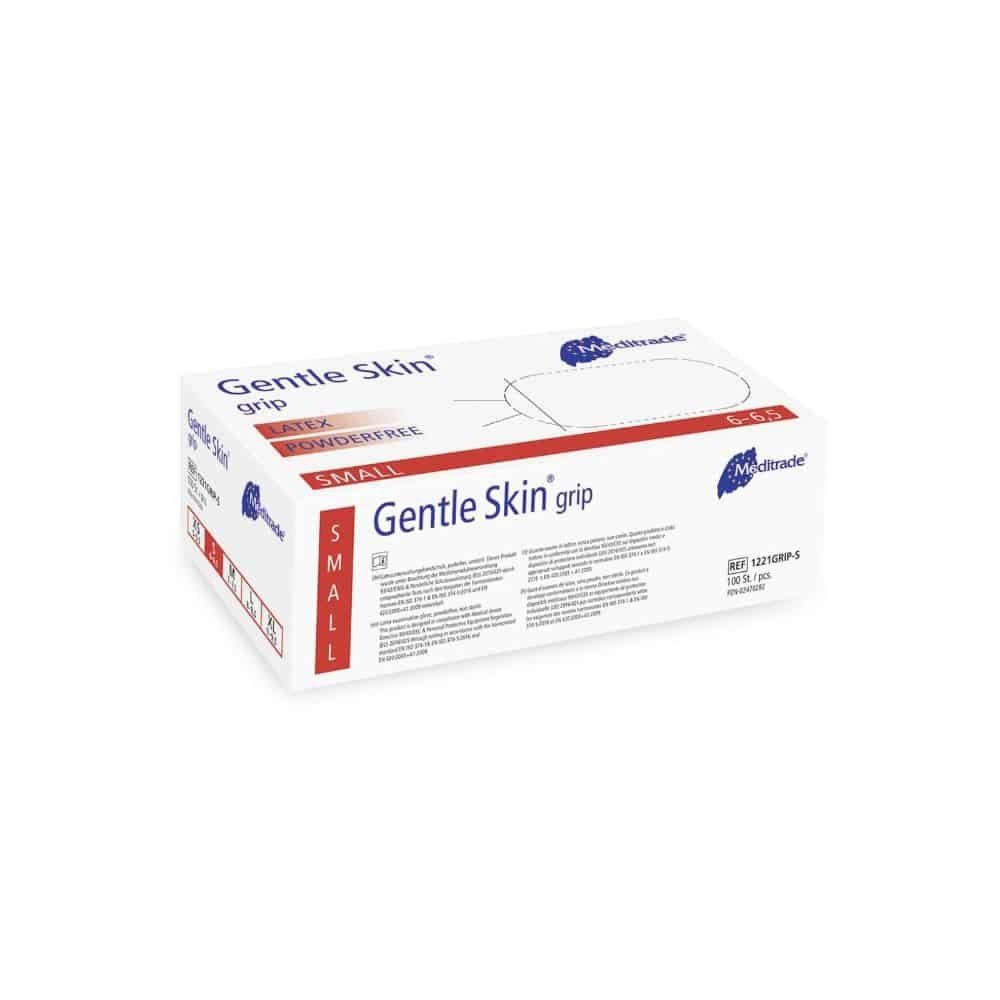 MediTrade Latexhandschuhe Meditrade Gentle Skin® grip Latex Einweghandschuh - S - B084PF3LW8