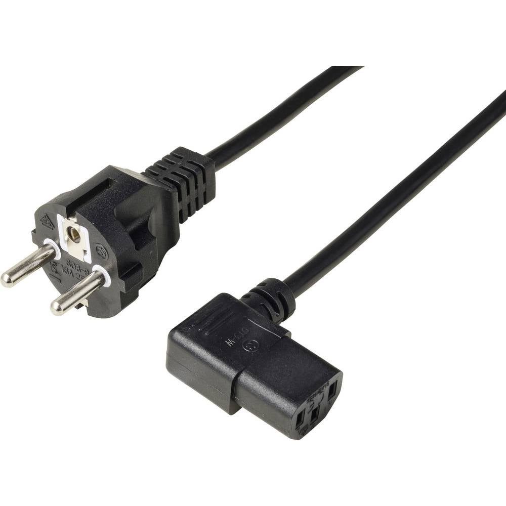 Renkforce Strom Anschlusskabel 3.00 m Schwarz RF-7176942 Computer-Kabel