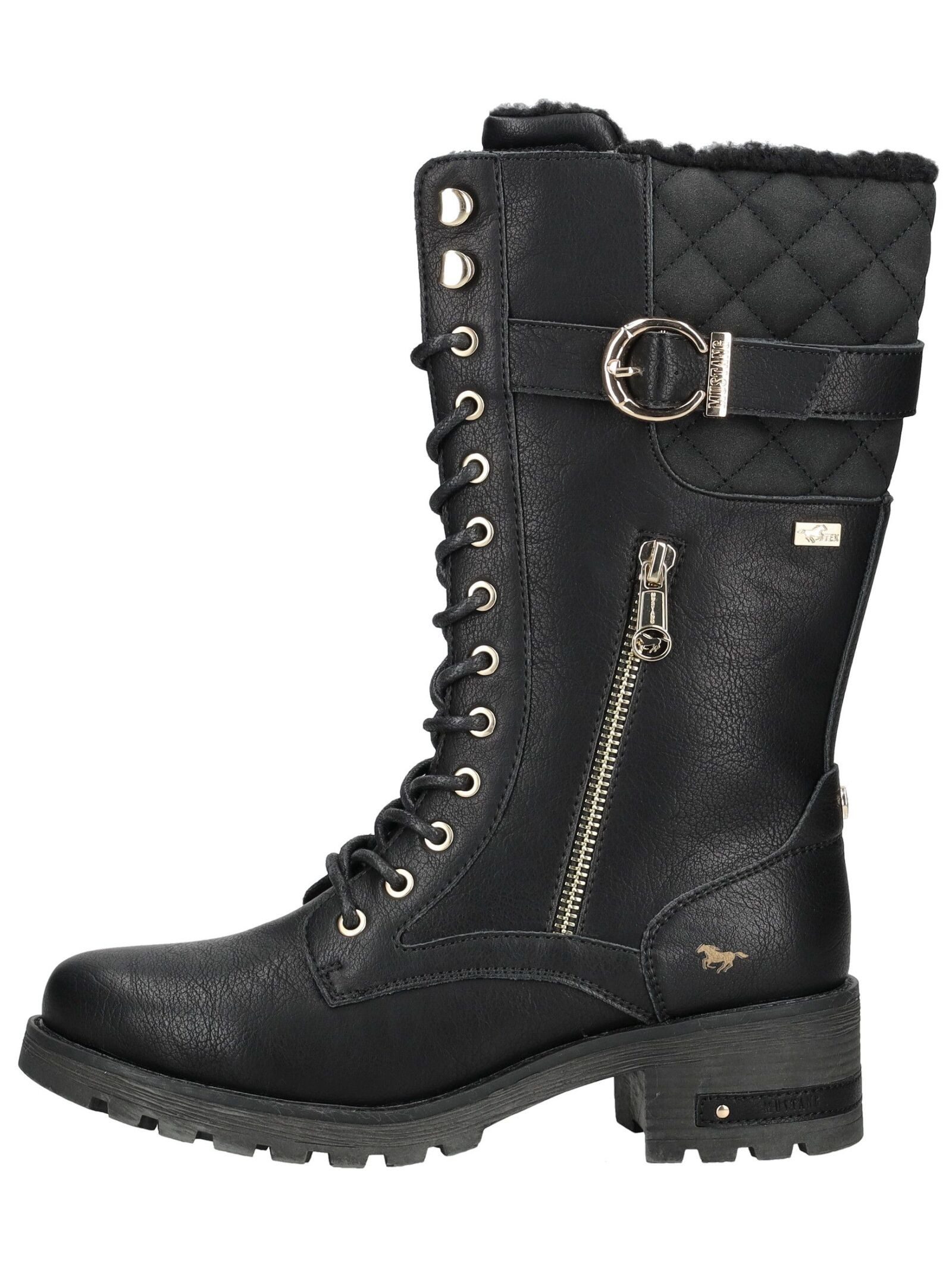 Mustang Shoes Mustang Shoes Stiefel Lederimitat Schnürstiefel günstig online kaufen