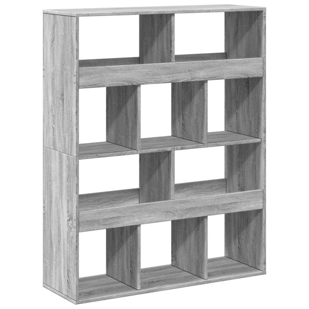 vidaXL Bücherregal Raumteiler Grau Sonoma 100x33x125,5 günstig online kaufen