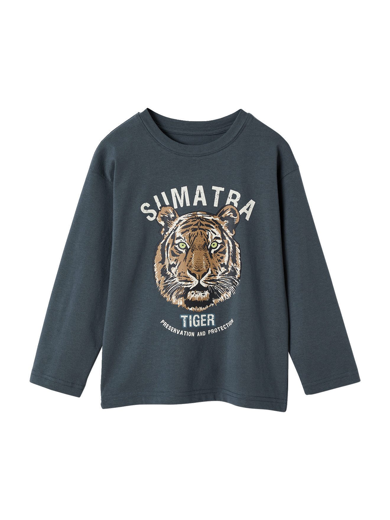 Langarmshirt Jungen Shirt mit Recycling-Baumwolle