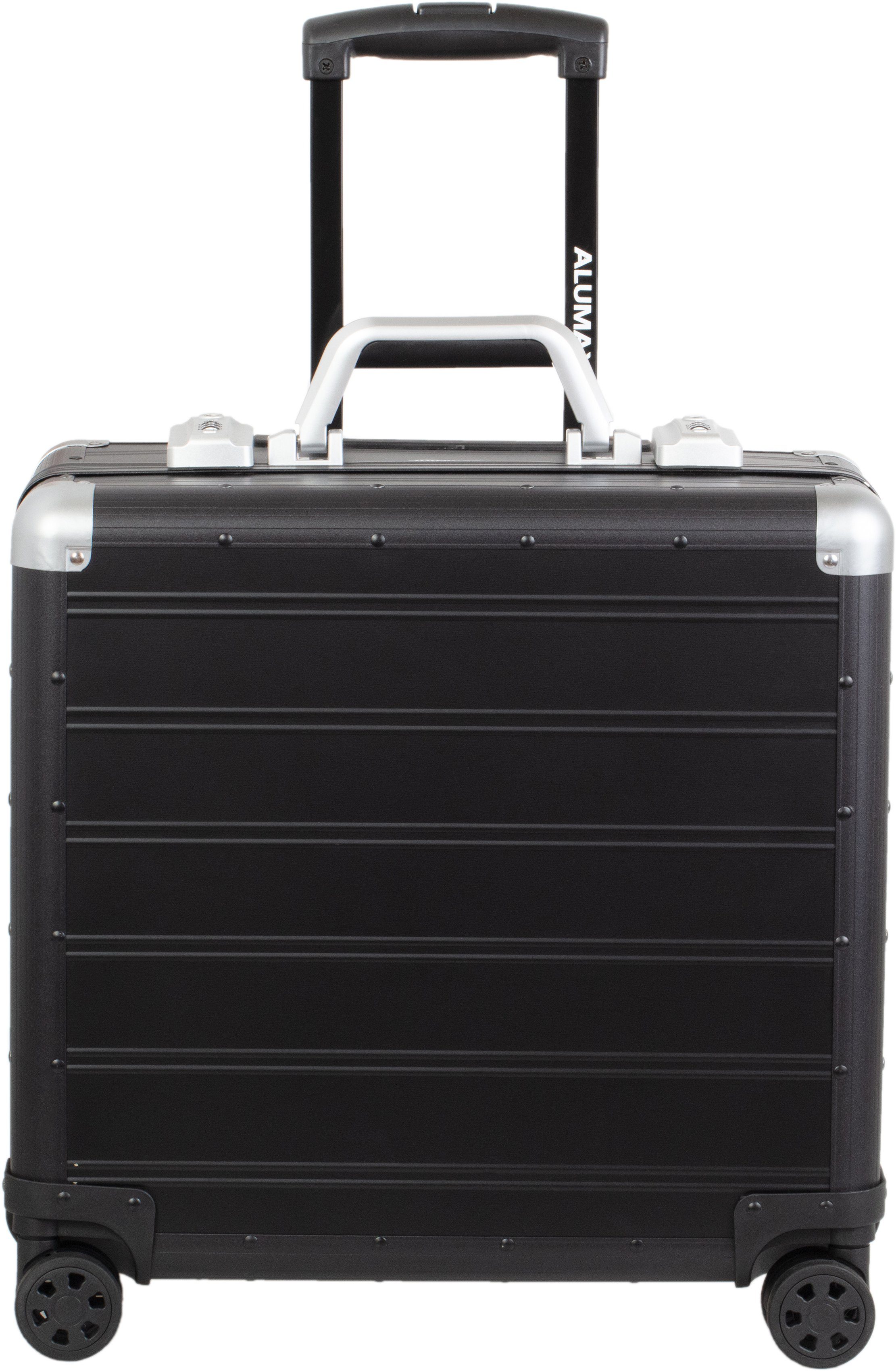 matt, schwarz ALUMAXX Rollen, Gemini, 4 Business-Trolley Aluminium aus