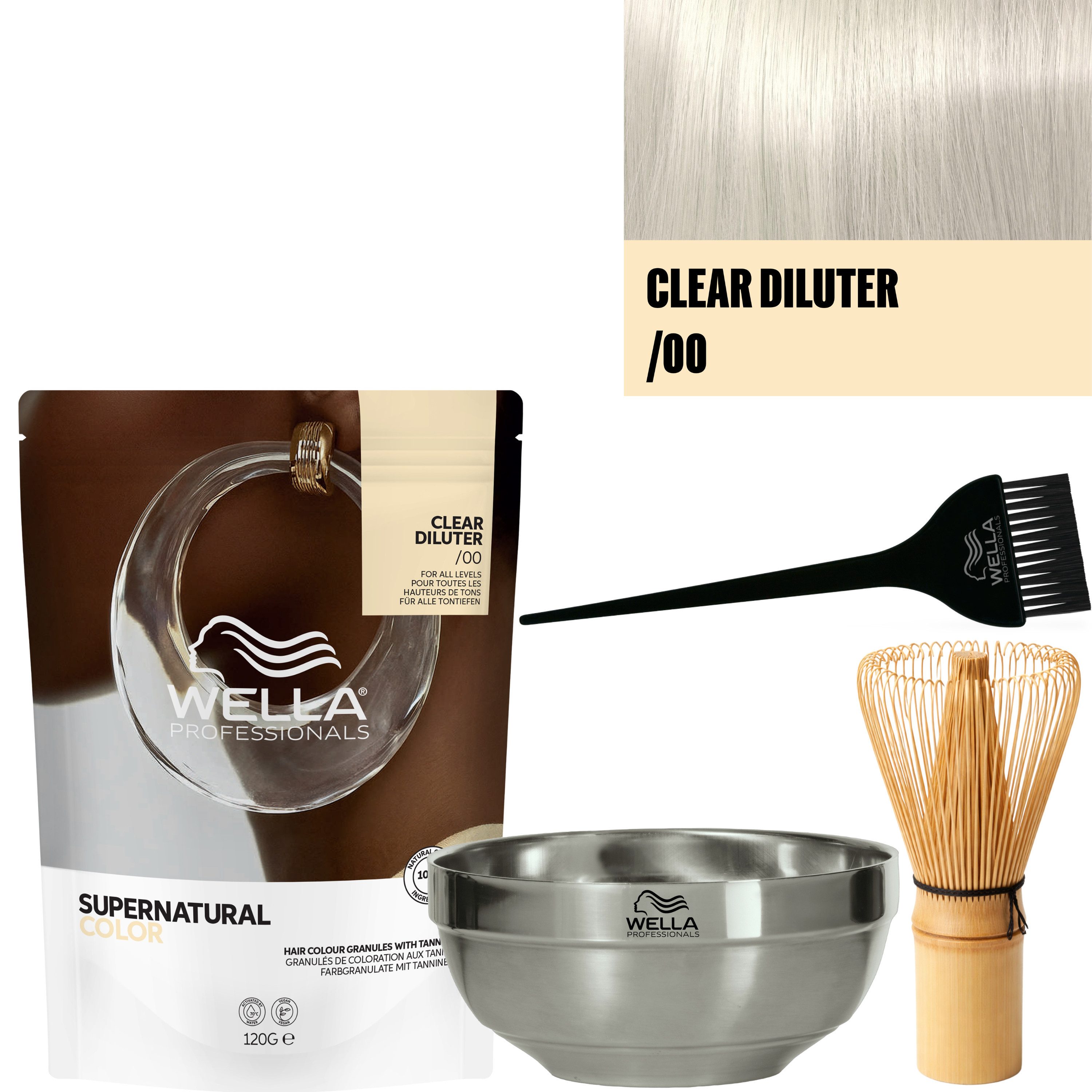 Wella Professionals Haarfarbe Supernatural Color Komplett-Set, 4-tlg., Haarfarbe aus bis zu 100% natürlichen Inhalttstoffen