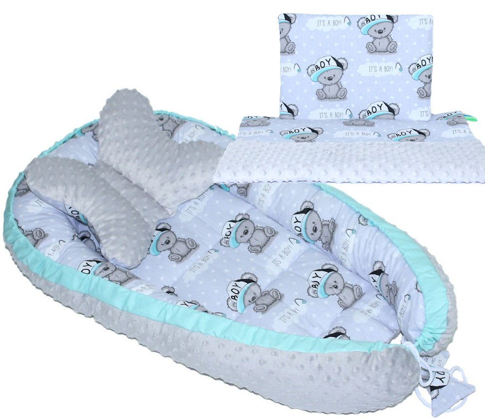 Primawela Bettnestchen Baby MINKY Nestchen Kokon Kuschelnest Kissen Decke S günstig online kaufen