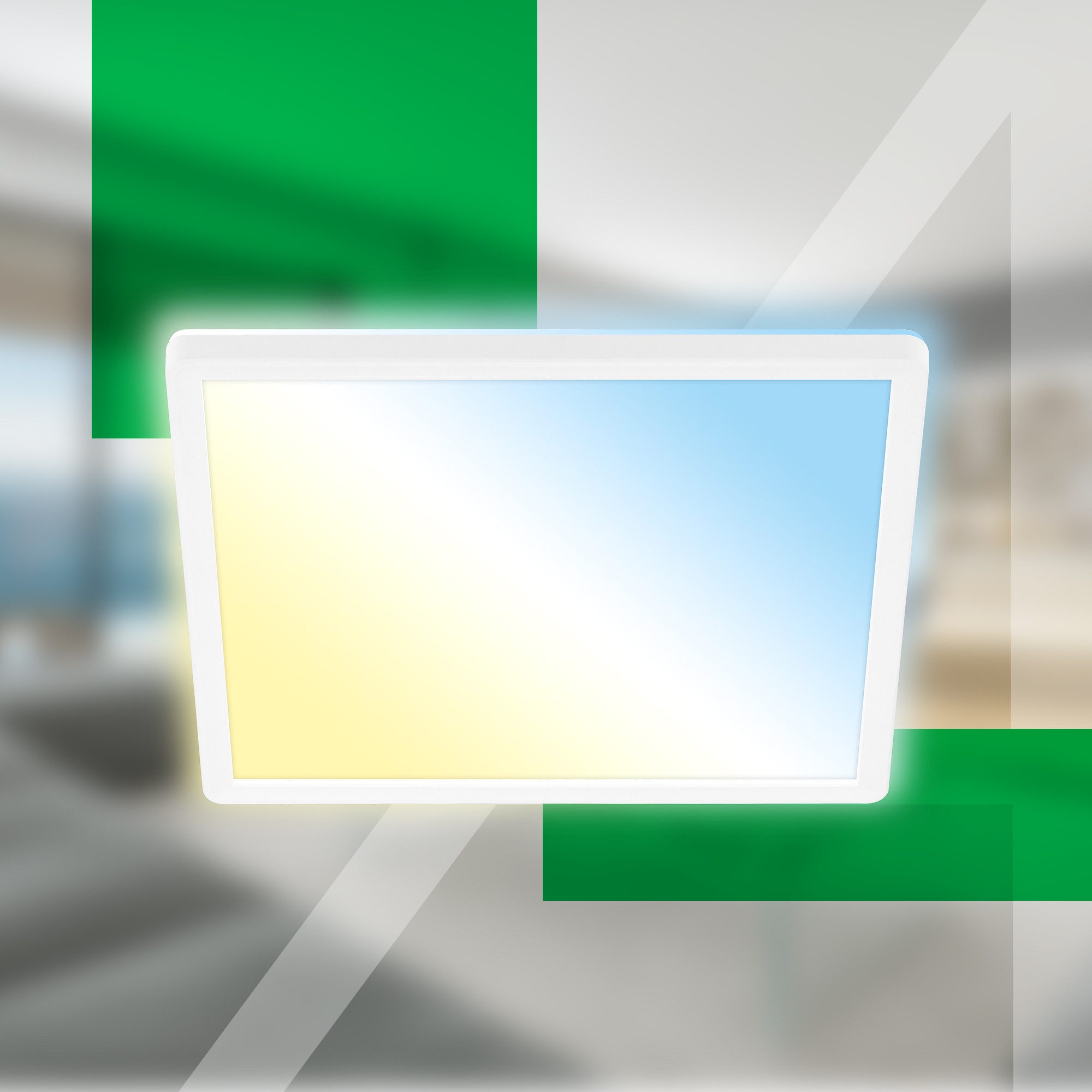 Briloner Leuchten Deckenleuchte PANEL, LED fest integriert