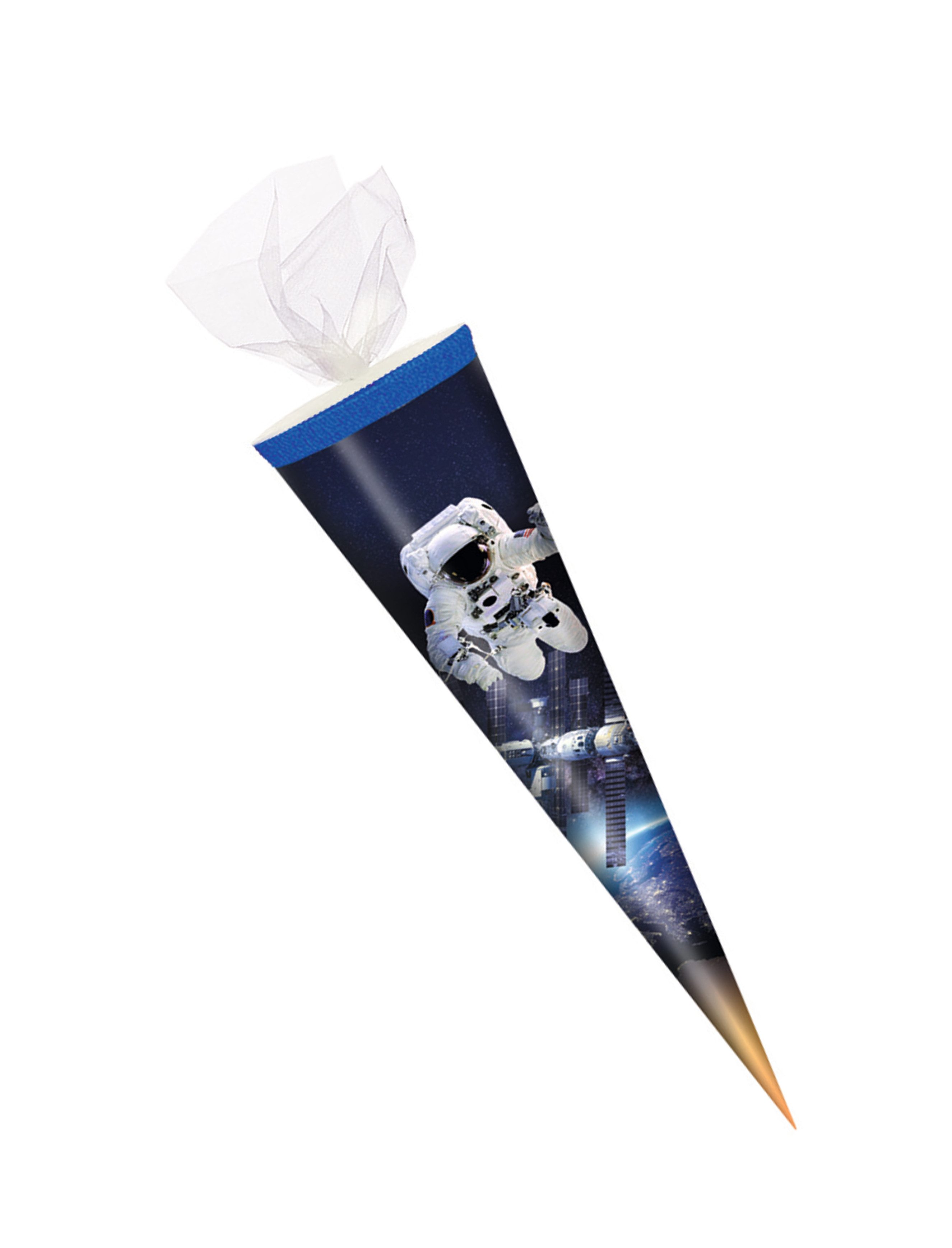Livepac Office Schultüte Schultüte / Zuckertüte / 35cm / rund / Tüllverschluss / "Space"