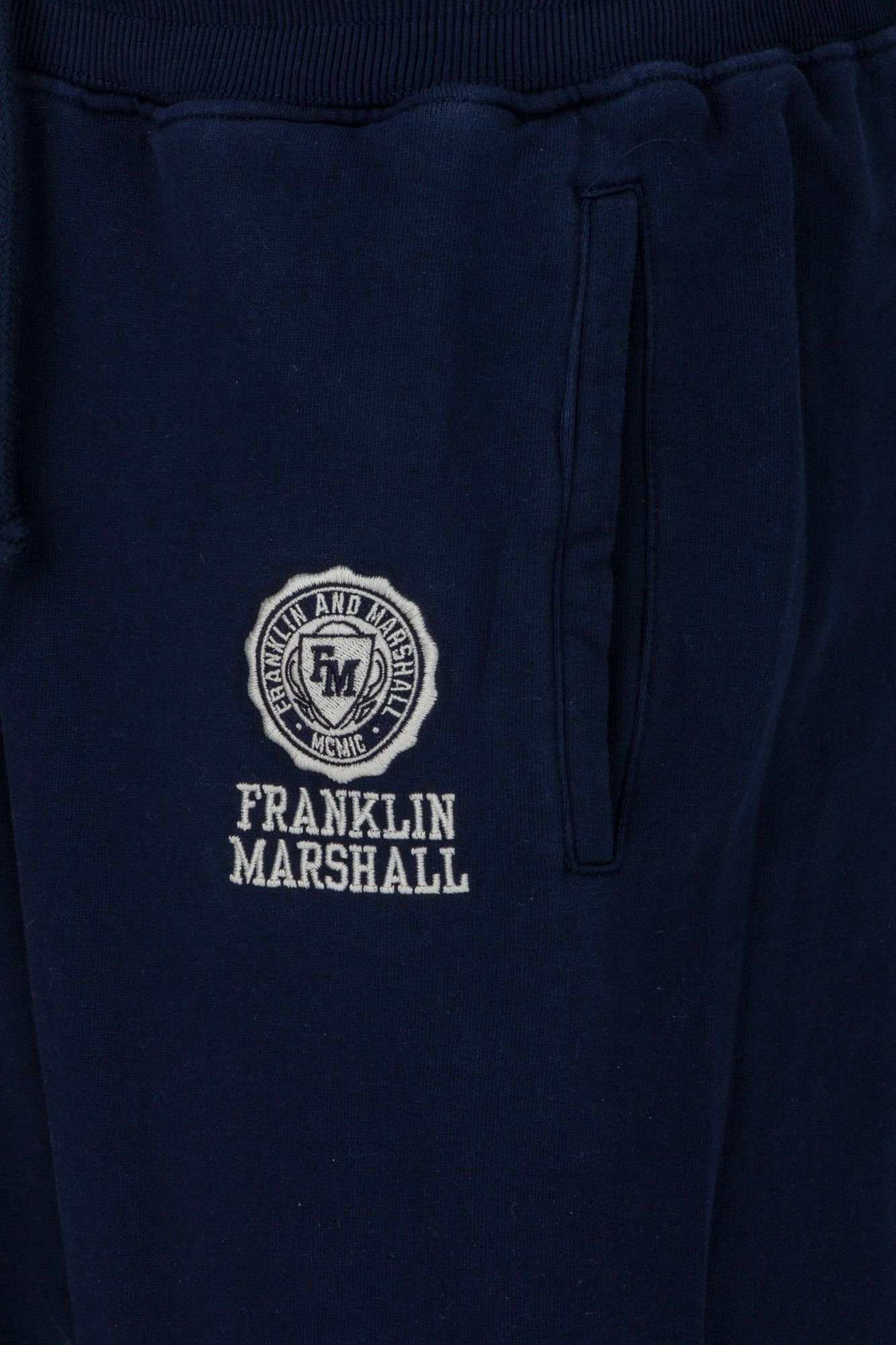 Jogginghose Marshall Jogginghose mit aus Baumwolle Franklin & reiner Stick-Schriftzug