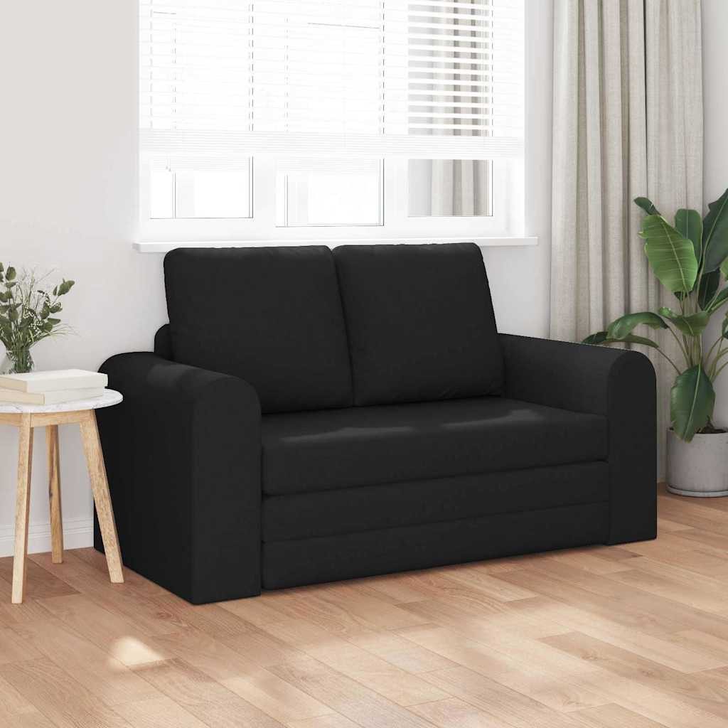 vidaXL Sofa Schlafsofa Schwarz 148 x 71 x 83 cm Stoff, 1 Teile – Bild 3 von 5