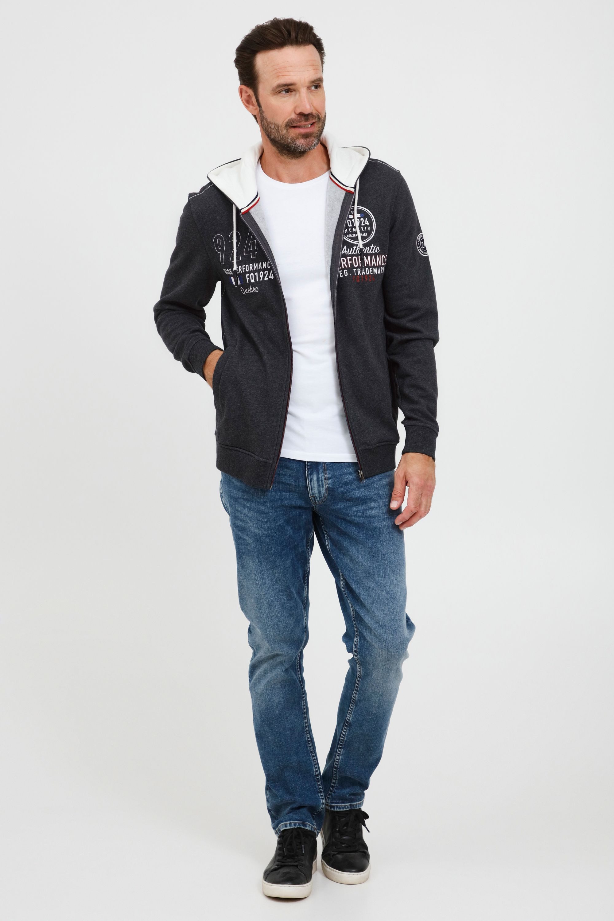 FQ1924 Kapuzensweatjacke FQThure Kapuzensweatjacke mit praktischen günstig online kaufen