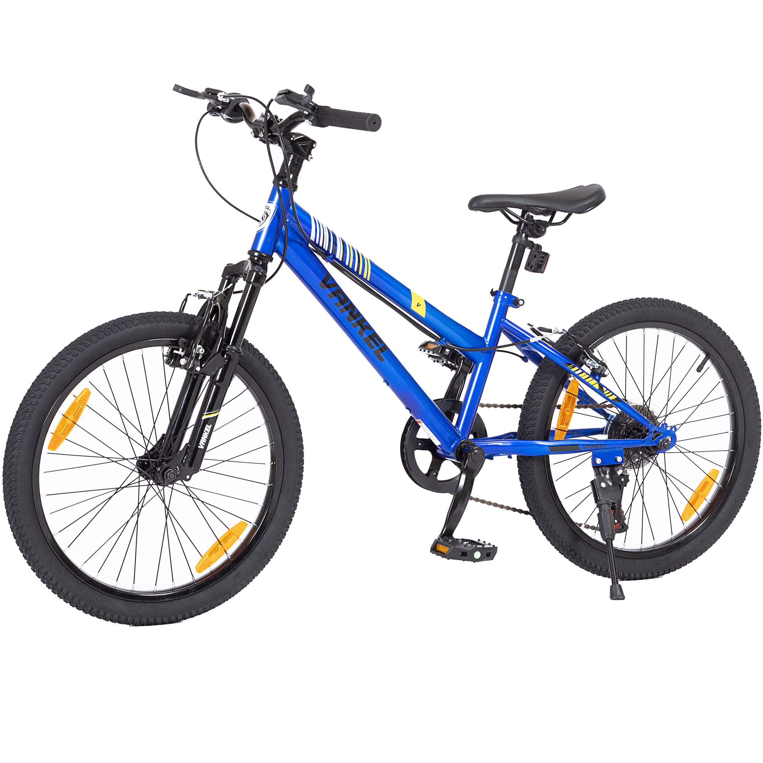 Vankel Mountainbike Vankel 20 Zoll Kinderfahrrad 6 Gang Schaltwerk für Jungen Mädchen, 6 Gang, 20 Zoll Mountainbike, für ab 12 Jahre, V-Bremse, Kettenschaltung