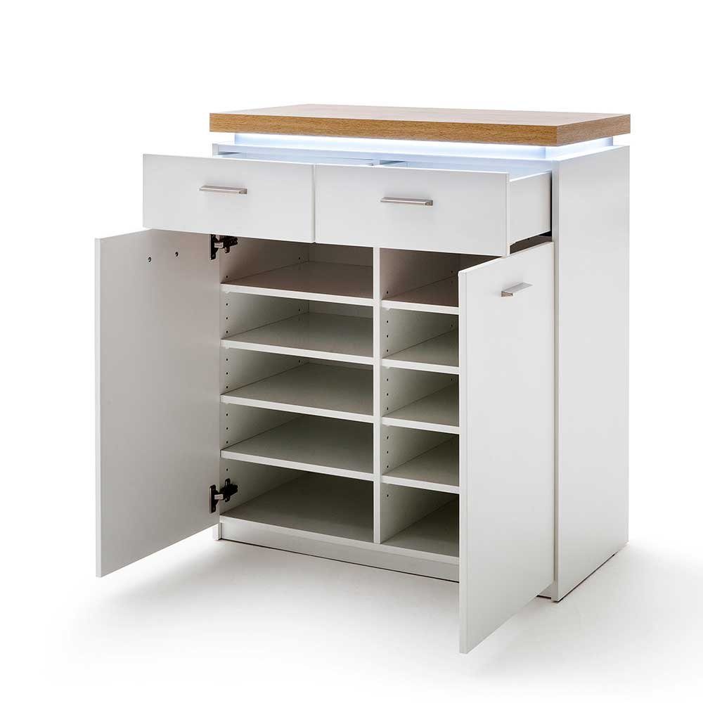 Pharao24 Schuhschrank Paragoma mit LED Beleuchtung