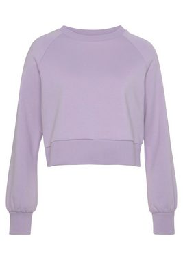 LASCANA Sweatshirt mit Ziernähten, Loungeanzug