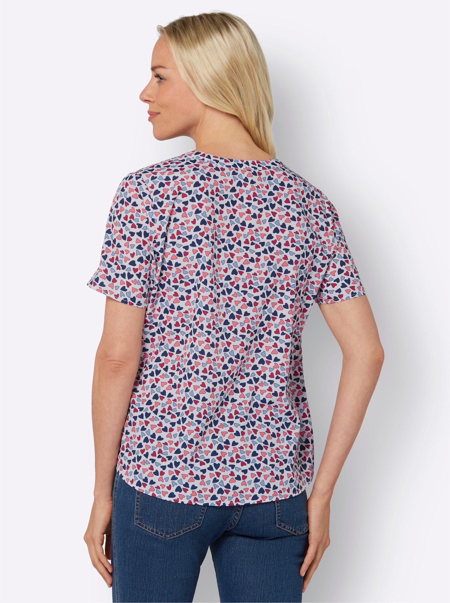 Sieh an! Klassische Bluse Kurzarmbluse günstig online kaufen