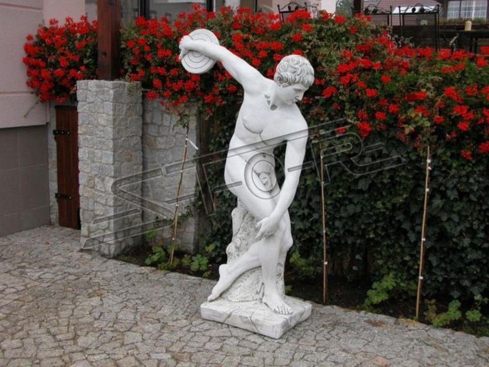JVmoebel Skulptur Diskobolos Statue Olympia Figur Garten Dekoration Figuren Skulpturen