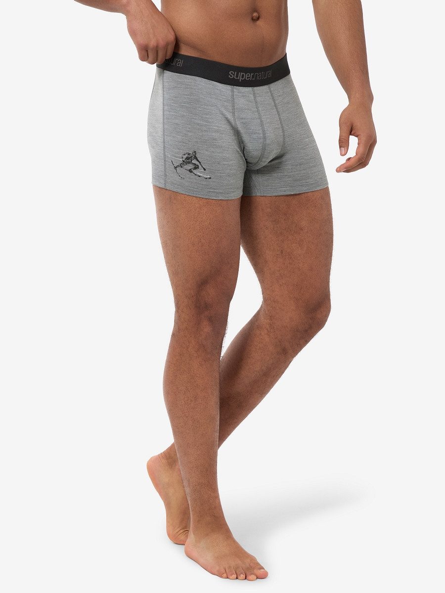 SUPER.NATURAL Boxershorts für Herren, Merino M TUNDRA175 TONI BOXER mit Ski günstig online kaufen