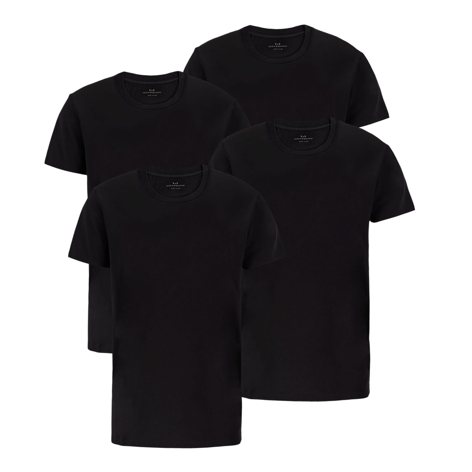 GÖTZBURG Unterziehshirt R-Neck T-Shirt (4-St) ohne Seitennaht
