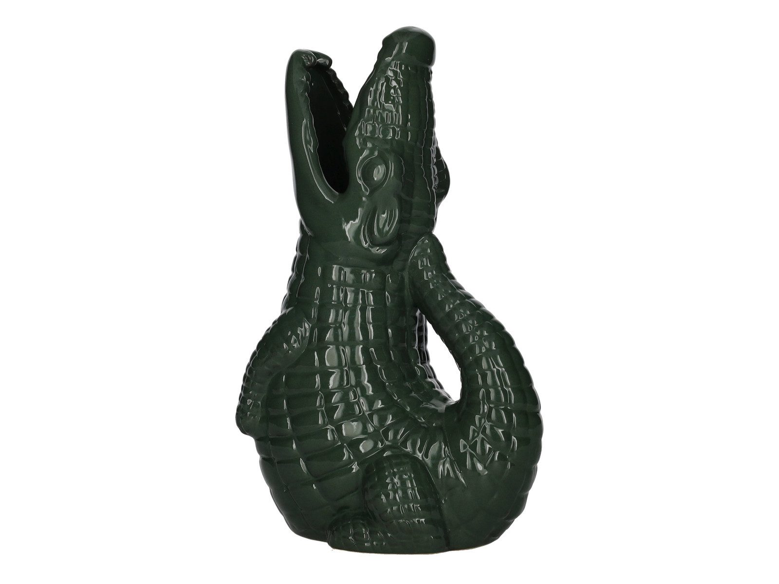 Giftcompany Dekovase Croco Vase dunkelgrün 25cm (Vasen)
