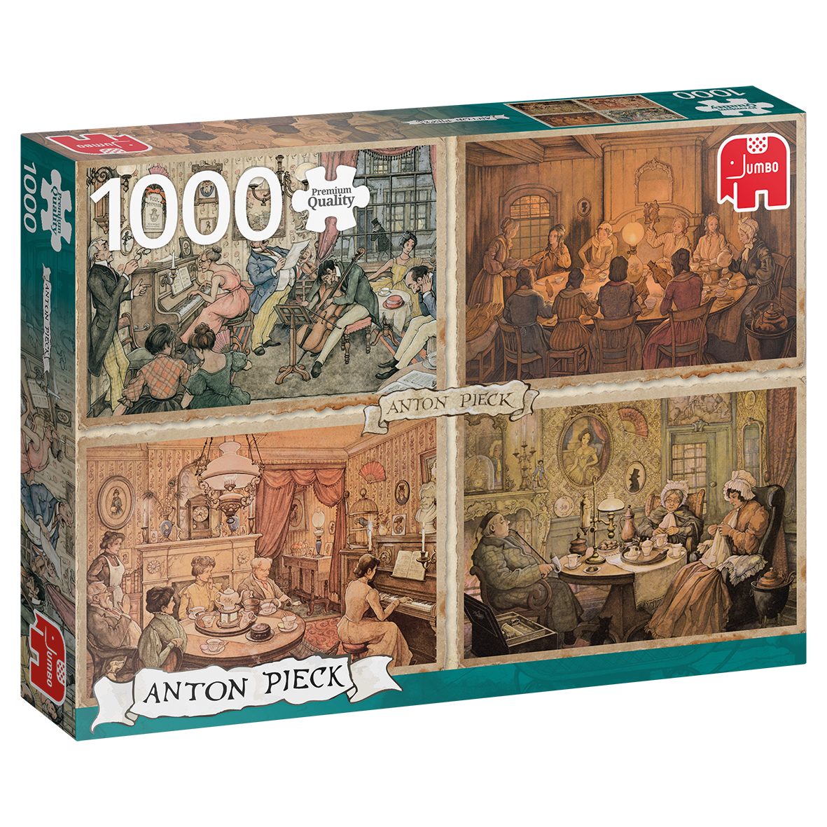Jumbo Spiele Puzzle Unterhaltung im Wohnzimmer 1000 Teile Puzzle, 1000 Puzzleteile, Made in Europe