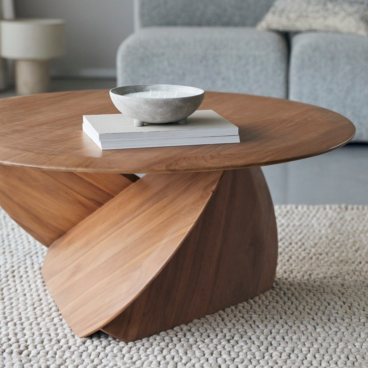 Tikamoon Couchtisch Couchtisch Gonzague aus Teakholz, 96,5