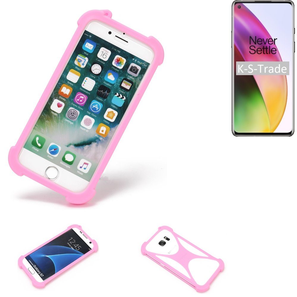 K-S-Trade Handyhülle für OnePlus 8, Handy Hülle Schutz Hülle Bumper Silikon Schutz Hülle Cover Case