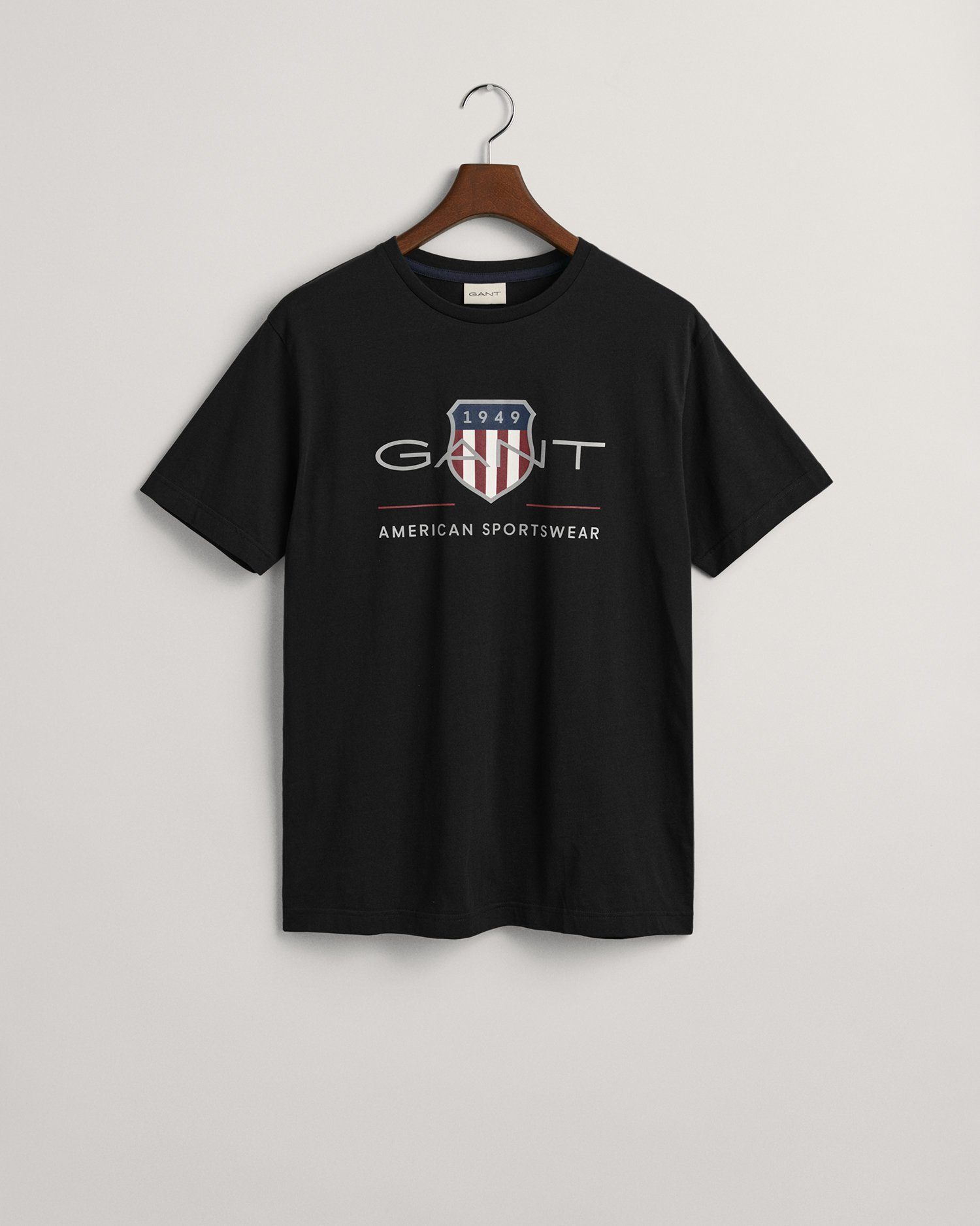 auf T-Shirt ARCHIVE der Logodruck BLACK REG mit Gant T-SHIRT SS SHIELD Brust