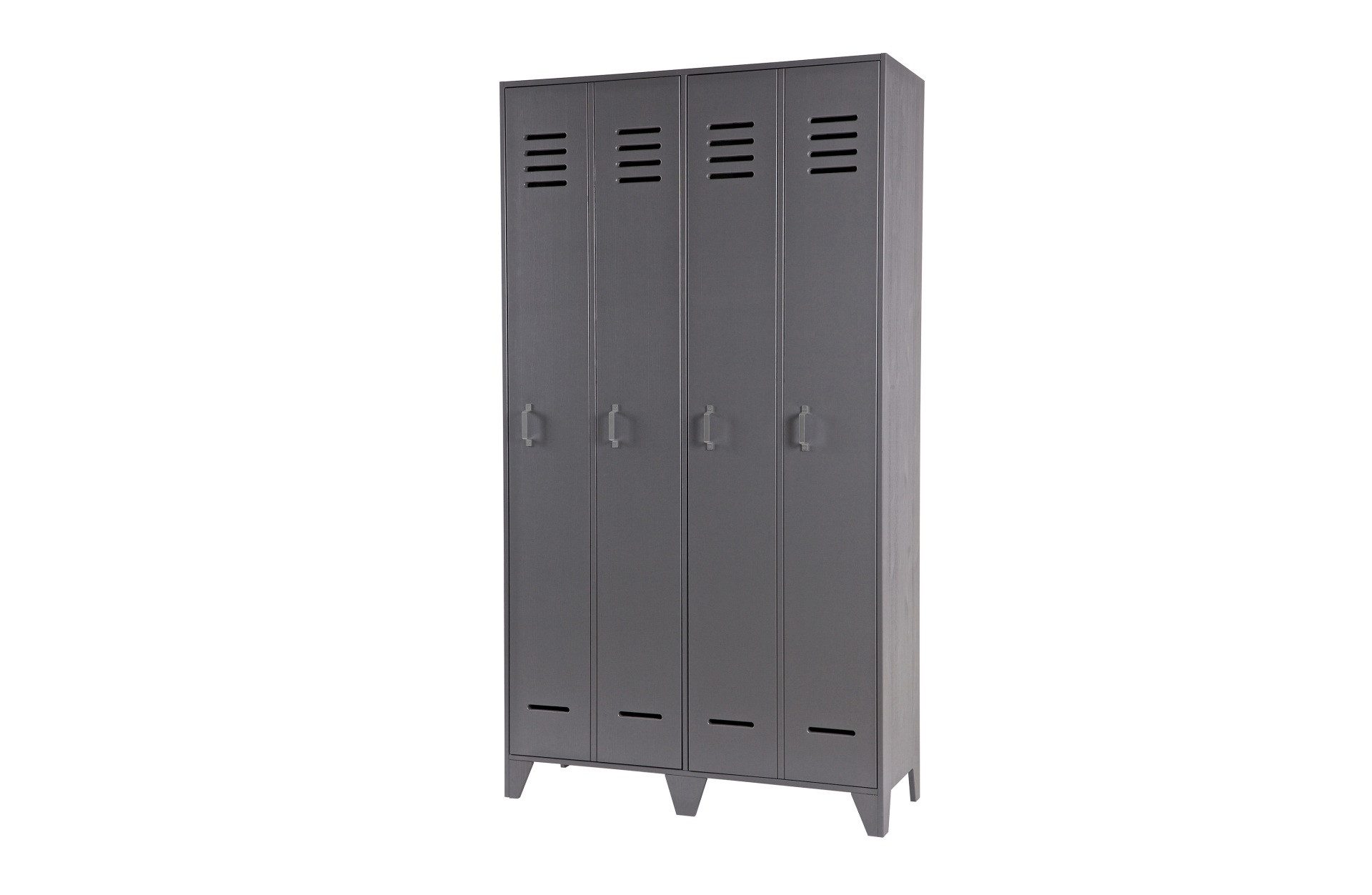WOOOD Mehrzweckschrank Stijn aus Kiefernholz, Grau