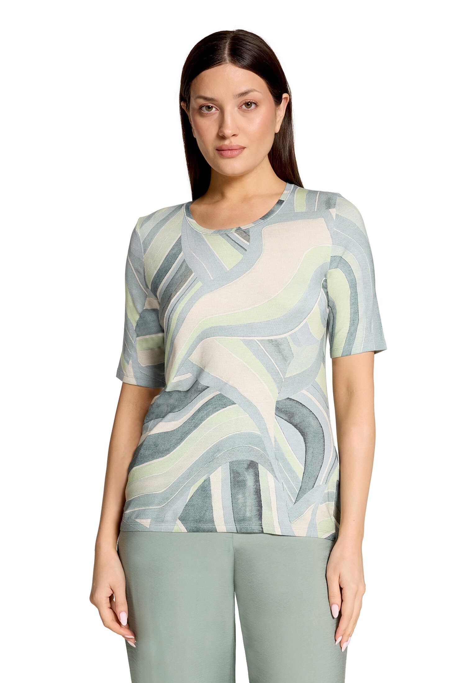 Betty Barclay Kurzarmshirt Damen mit Rundhalsausschnitt (1-tlg)