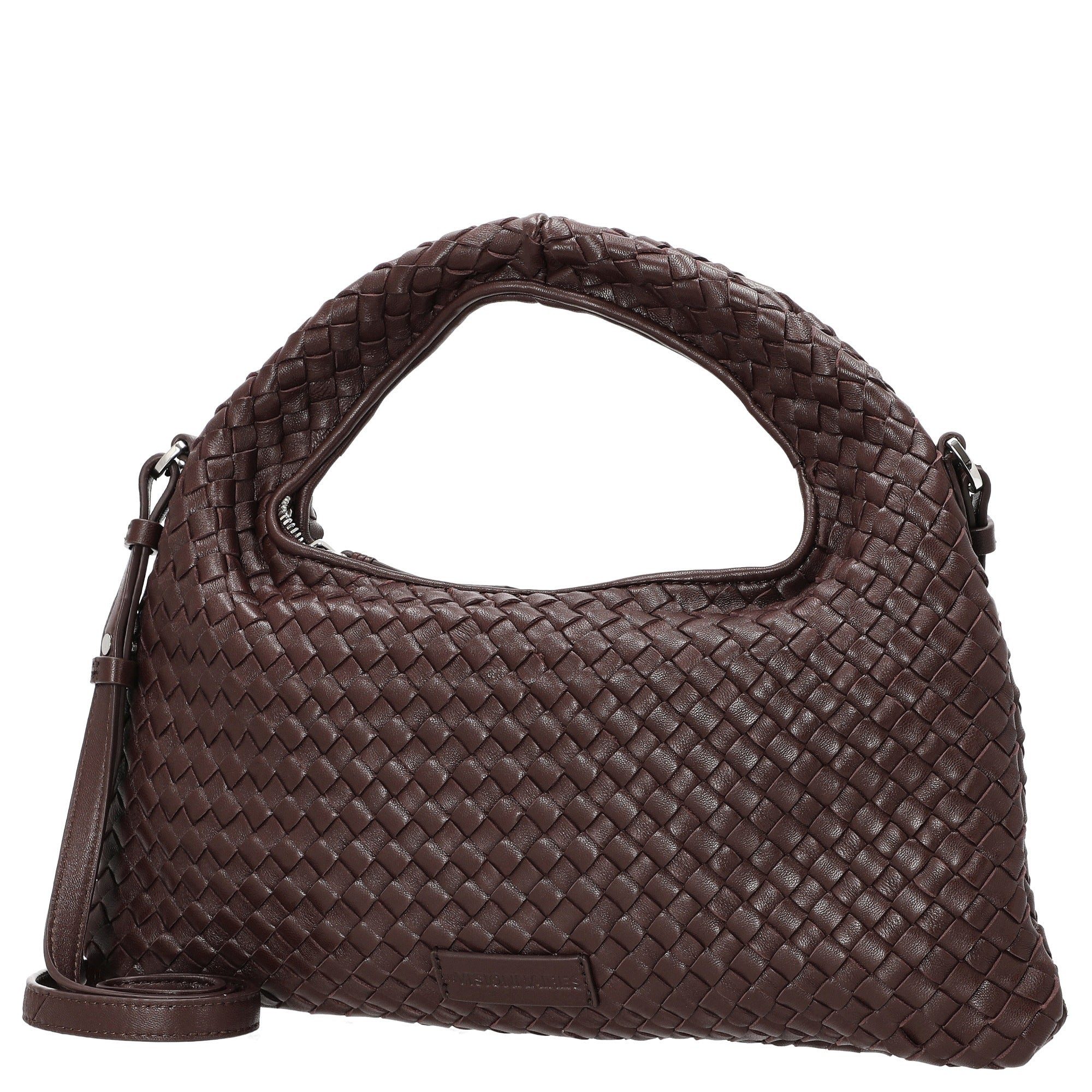 Les Visionnaires Handtasche Sadie Weave Silky - Henkeltasche (aubergine) günstig online kaufen