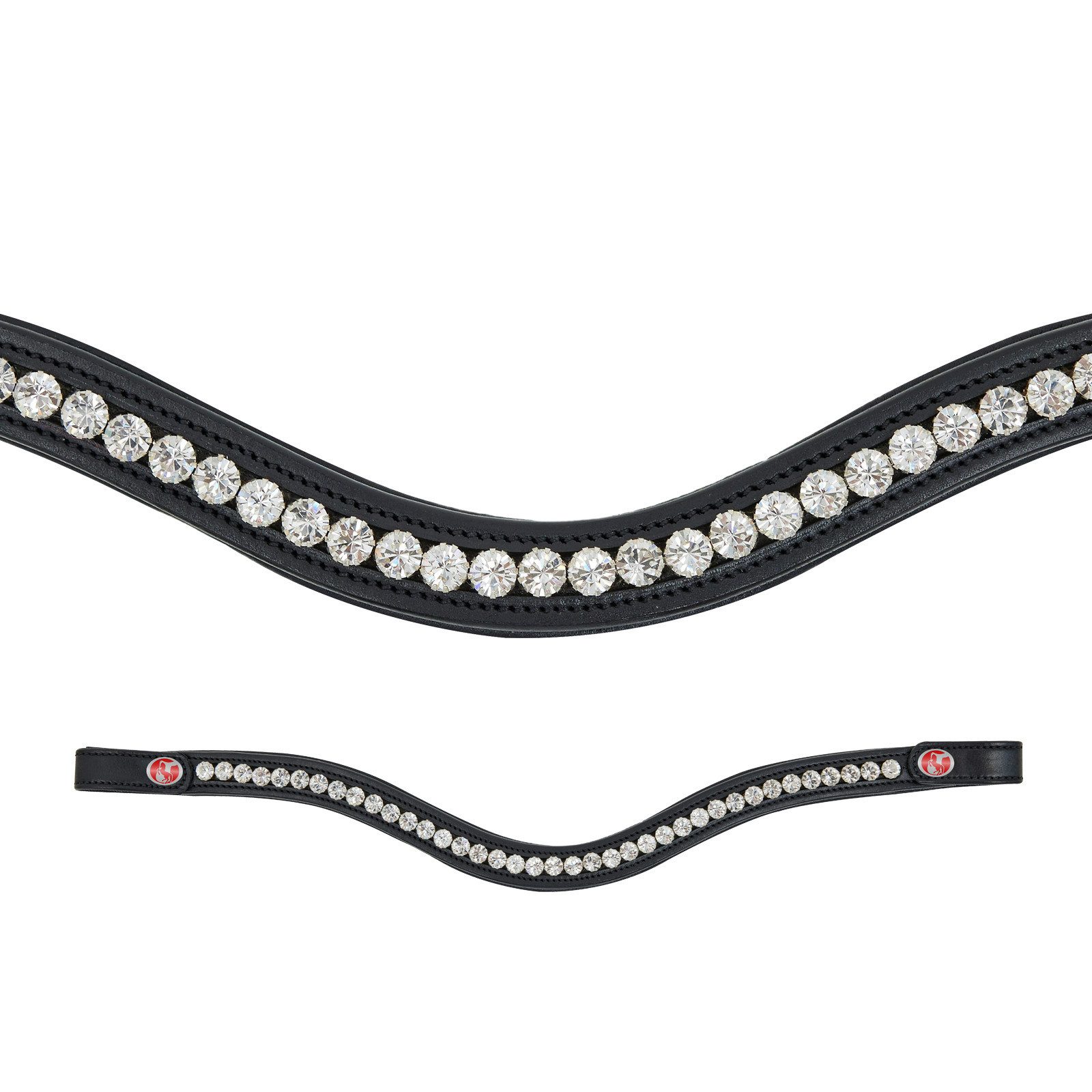 Kieffer Pferdestirnriemen Stirnband FlexiLoop Large Crystal Clear, Warmblut
