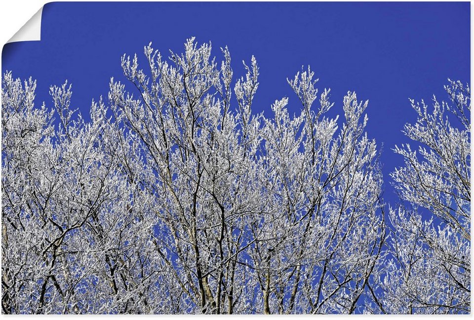 Artland Wandbild Schneebedeckte Bäume, Vier Jahreszeiten Bilder (1 St), als  Alubild, Leinwandbild, Wandaufkleber oder Poster in versch. Größen