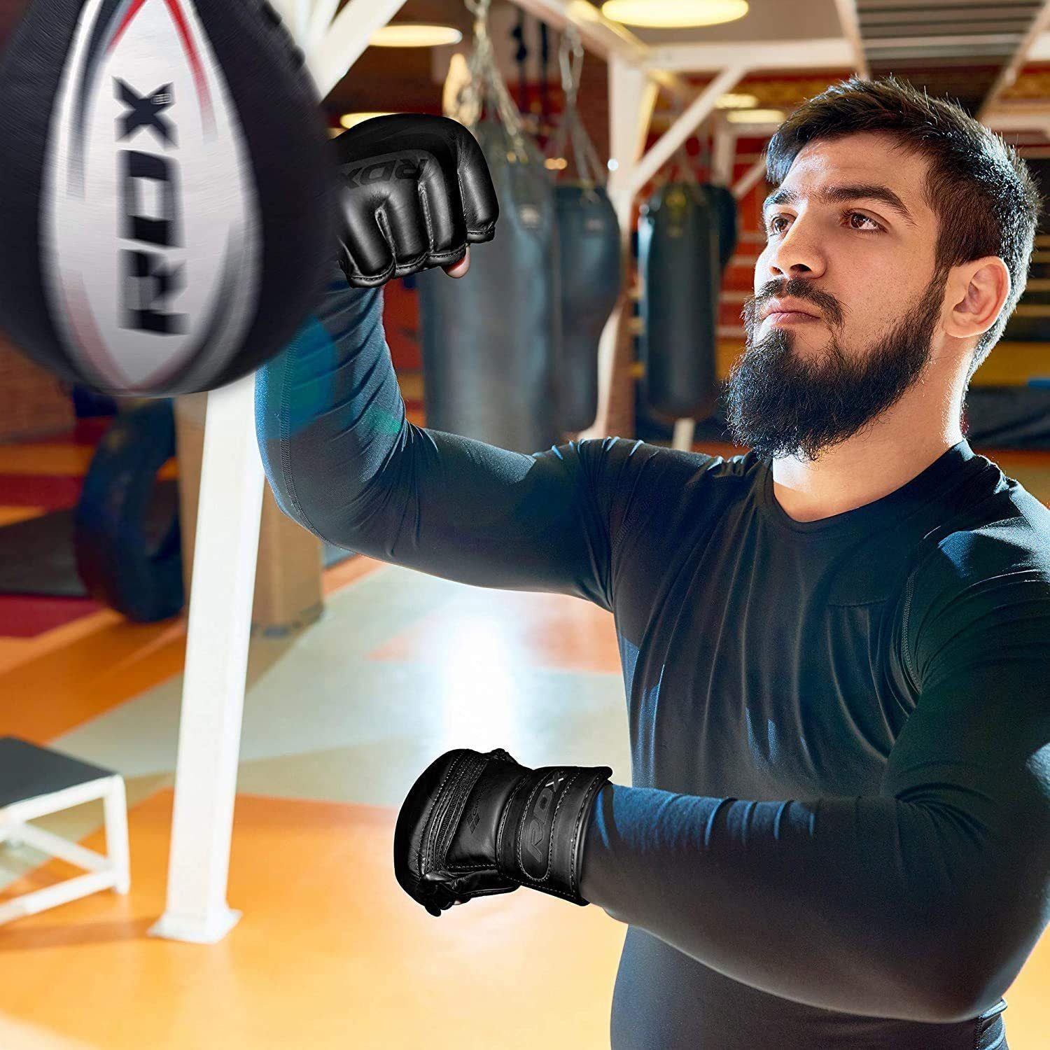 RDX Sports MMA-Handschuhe RDX MMA Handschuhe Professional Martial Arts Boxsack Sparring – Bild 3 von 5