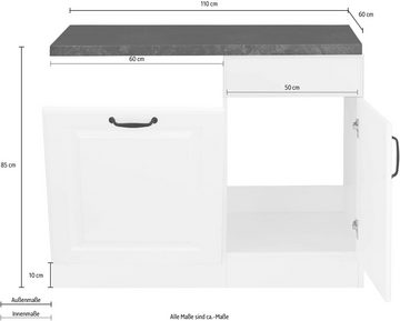 wiho Küchen Spülenschrank »Erla« 110 cm breit, inkl. Tür/Sockel für Geschirrspüler