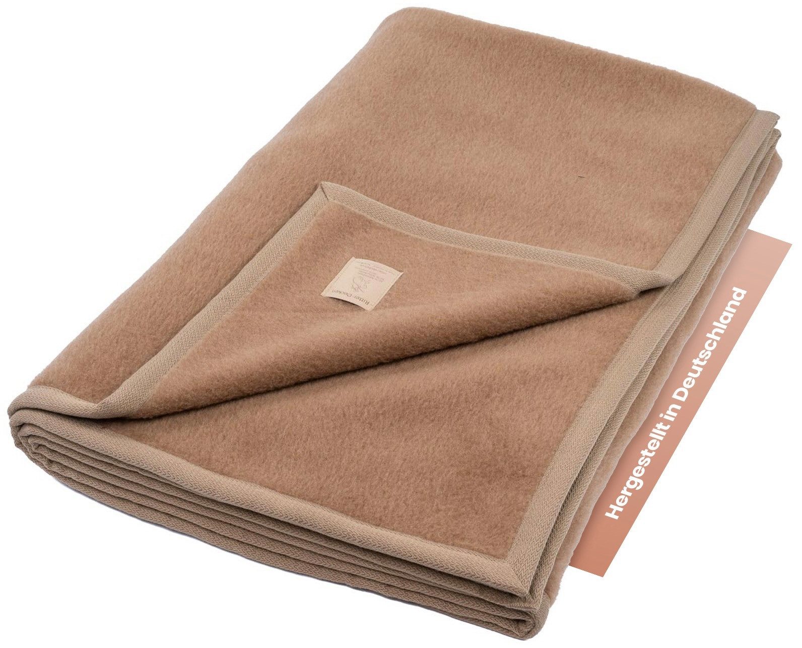 Wohndecke Extraweiche Wolldecke Mandarin aus einem feinen Kamelhaar-Merino günstig online kaufen