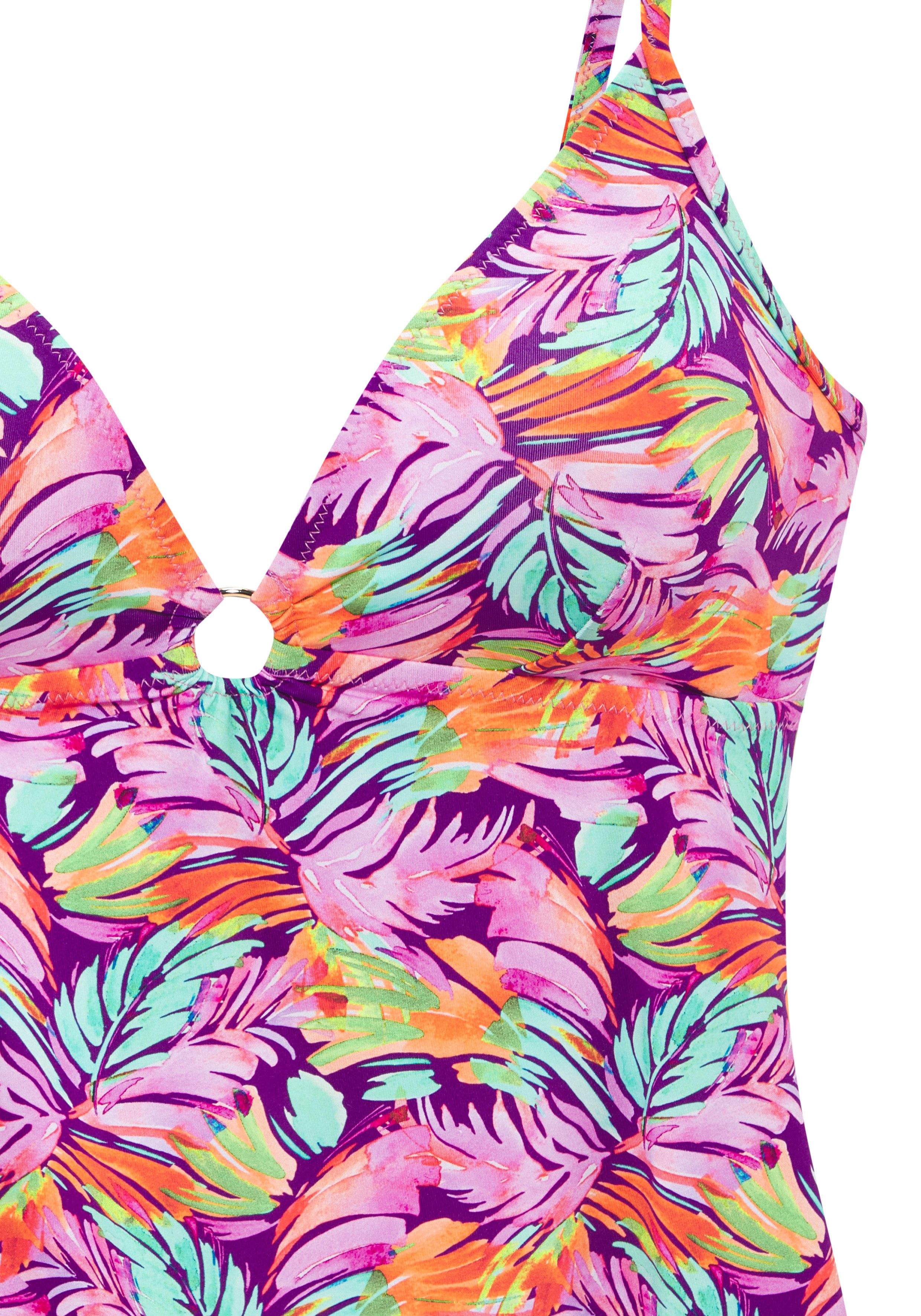 Vivance by Lascana Tankini mit farbenfrohem Blätterdruck