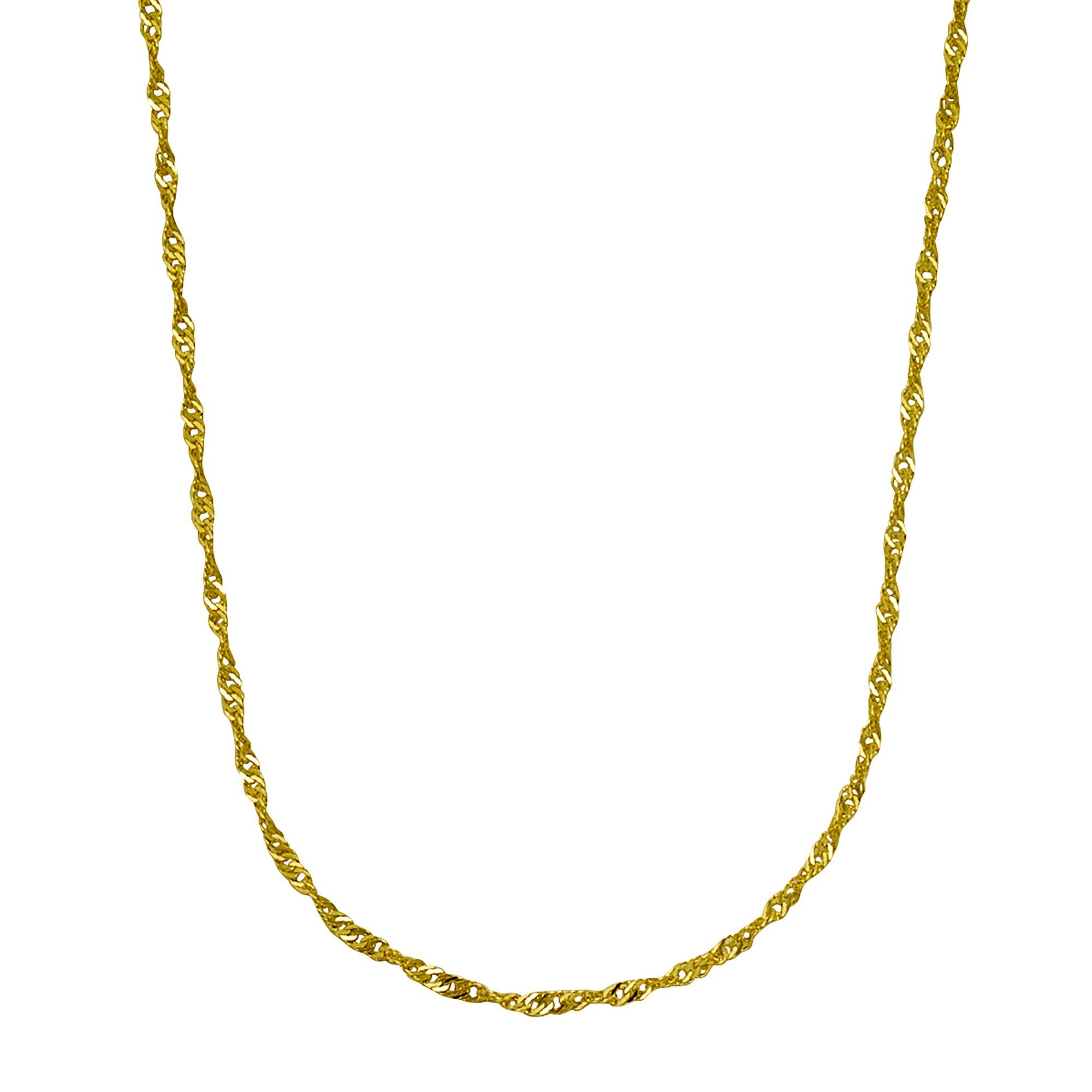 Fascination by Ellen K. Collierkettchen Gold 375 Singapurkette 43cm