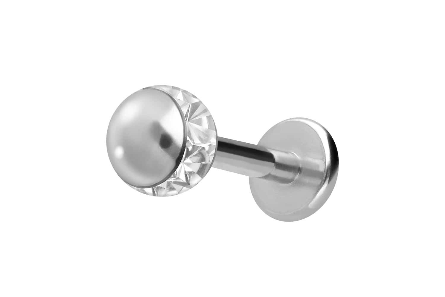 Piercing-Set Titan Labret EPOXY-RING-KUGEL