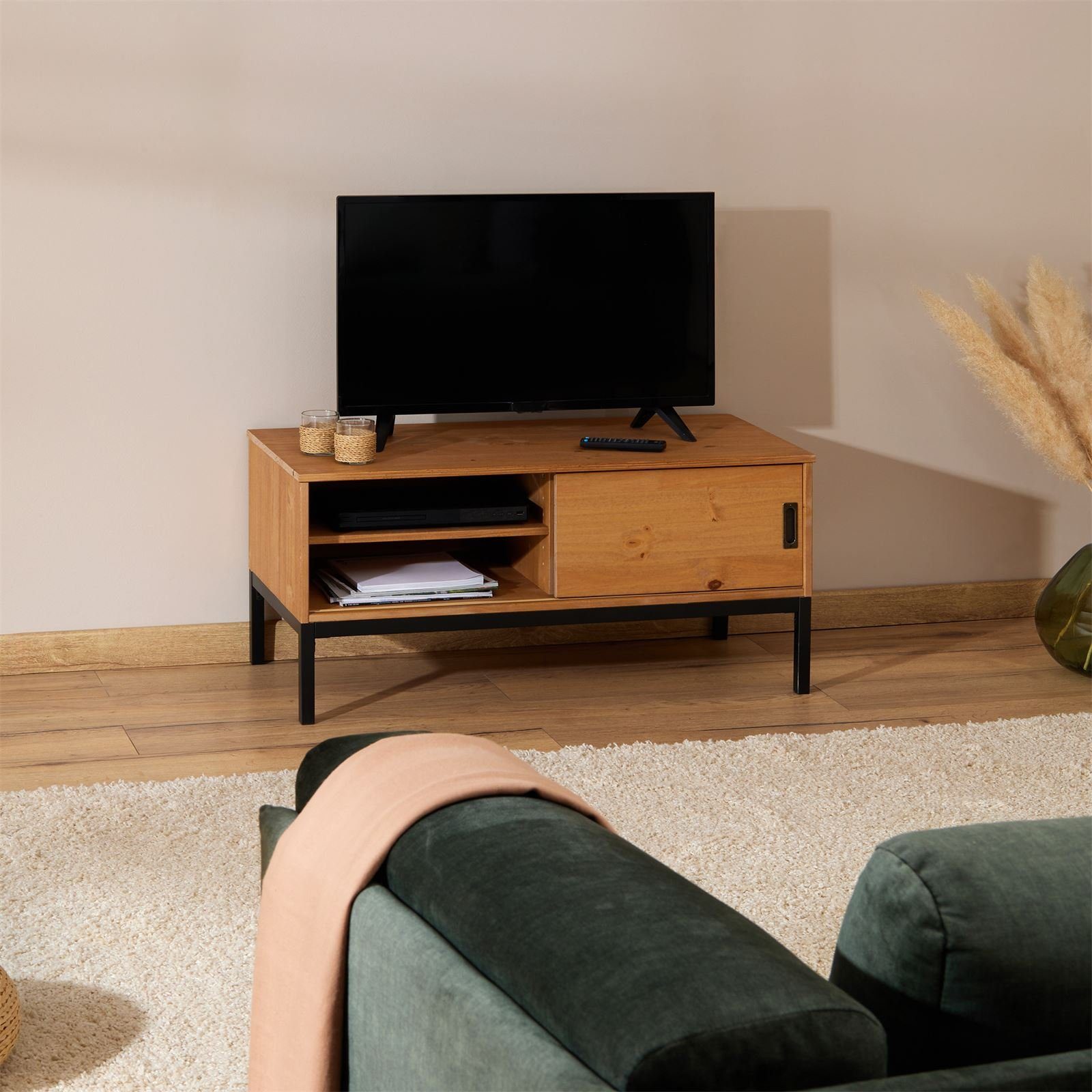 IDIMEX Lowboard SELMA, Lowboard Fernsehtisch TV Möbel Tisch Schrank Fernsehschrank Industrial