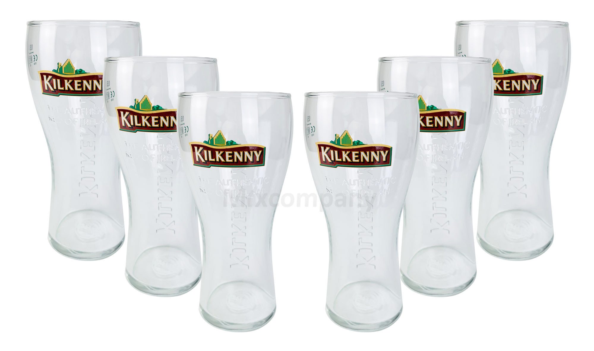 Gläser-Set Kilkenny Bier Bierglas Glas GläserSet - 6x Biergläser 0,5l geeicht