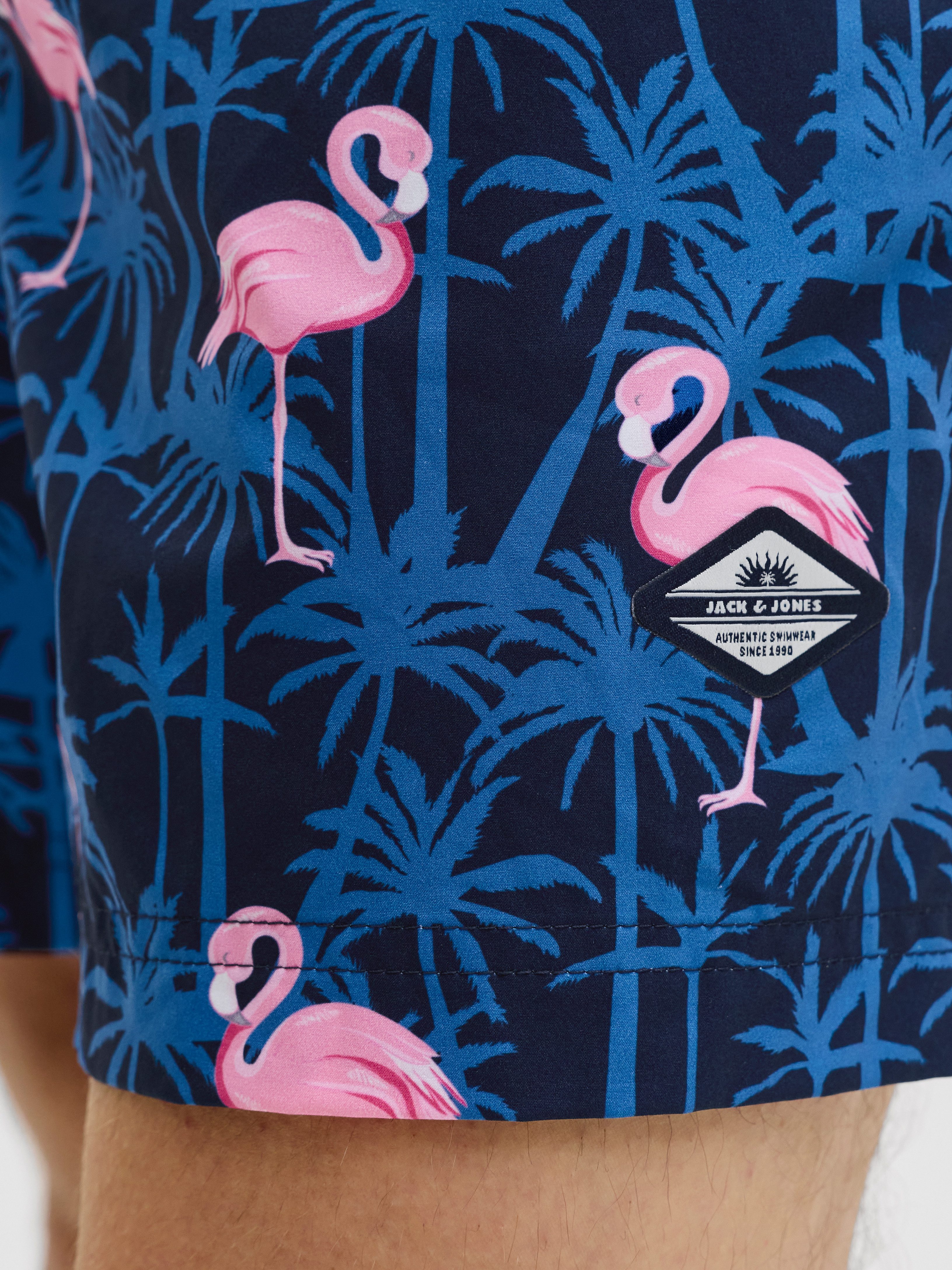 Jack & Jones Badeshorts JPSTMAUI VIBES NOVELTY AOP SWIM SHORT SN Kunstfaser