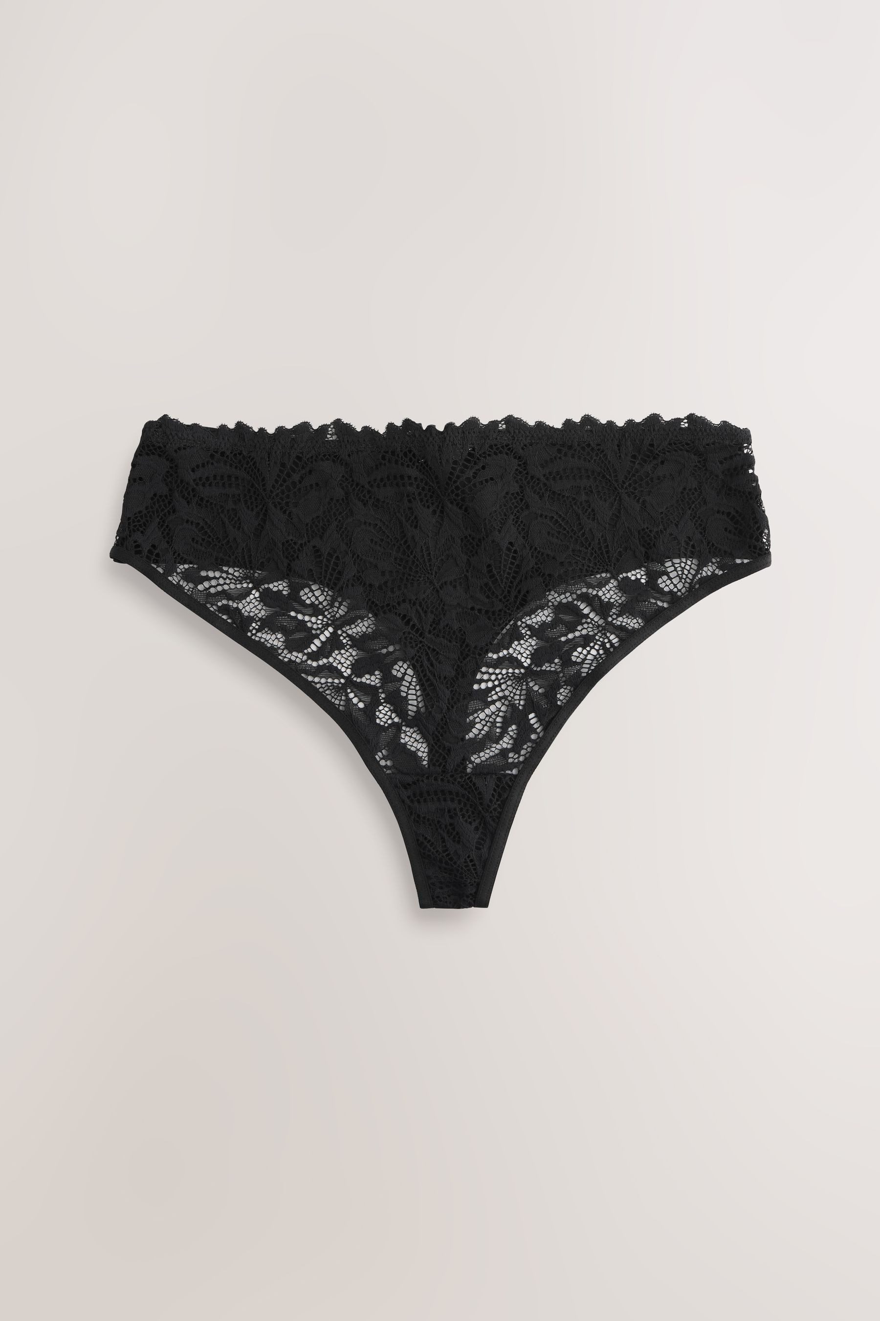 Next High-Waist-String 3er-Pack Nahtfreie Hochbund-Slips, Spitze, Tanga (3-St) – Bild 4 von 5