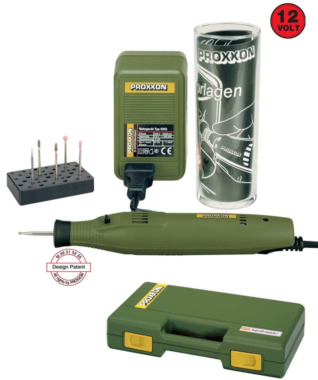PROXXON INDUSTRIAL Graviergerät Proxxon Gravier-Komplettset GG 12 mit