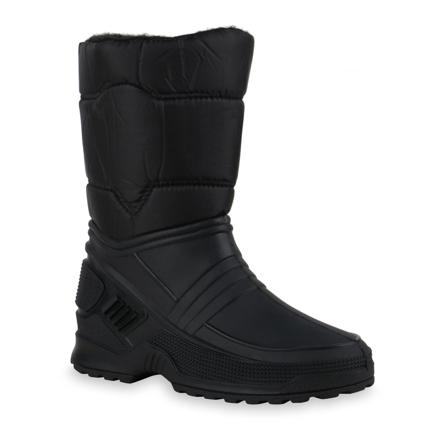 VAN HILL 836020 Winterstiefel mit warmer Kunstfellfütterung und einer derben Profilsohle