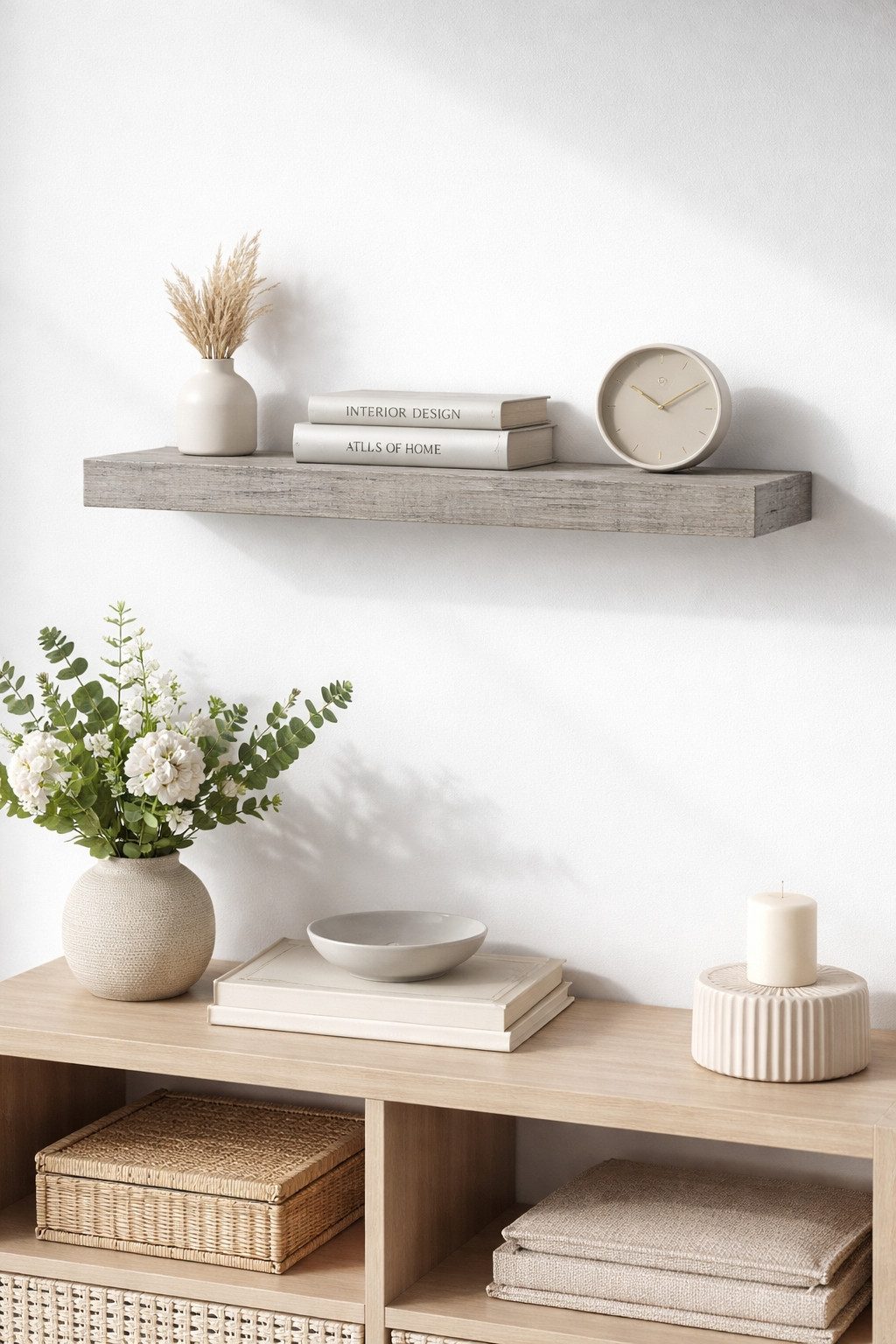 FURNARO Wandboard, in Beton-Optik B/H/T: 60x4x24 cm