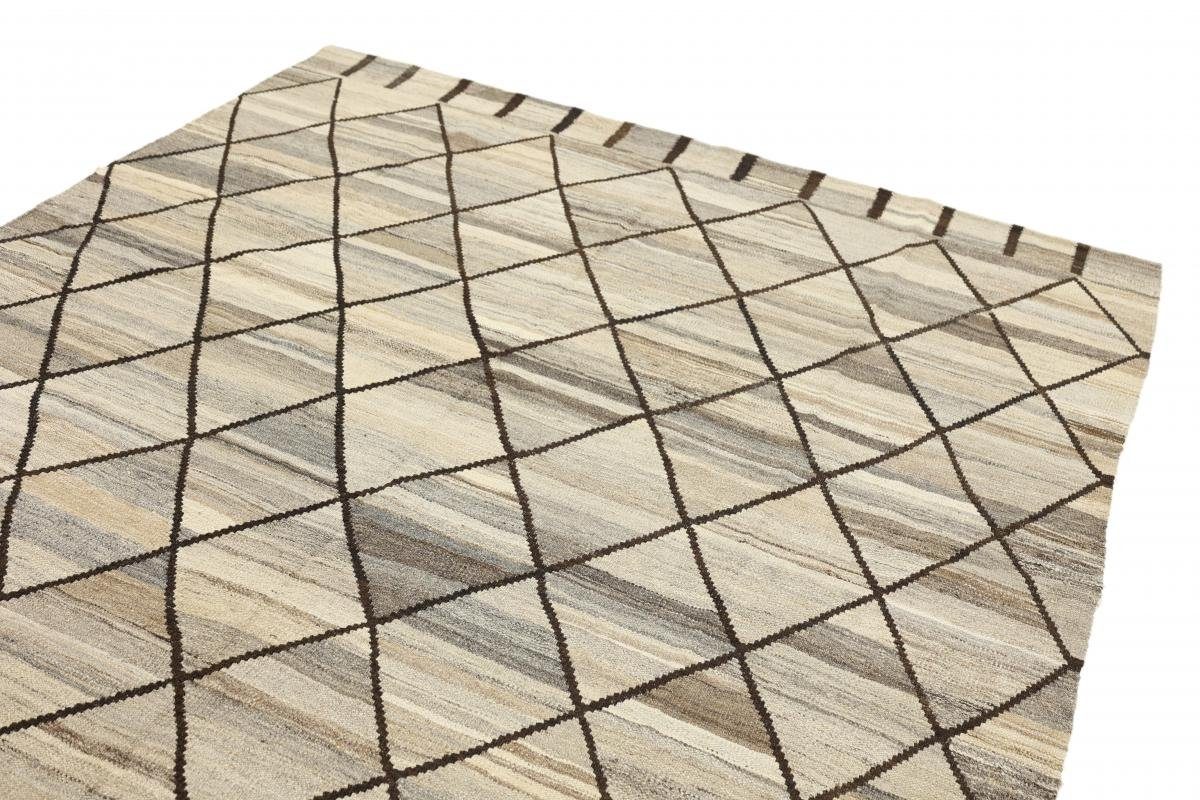 Orientteppich Kelim Berber Design Orientteppich, rechteckig, Höhe: 3 Moderner mm Trading, Handgewebter 204x296 Nain