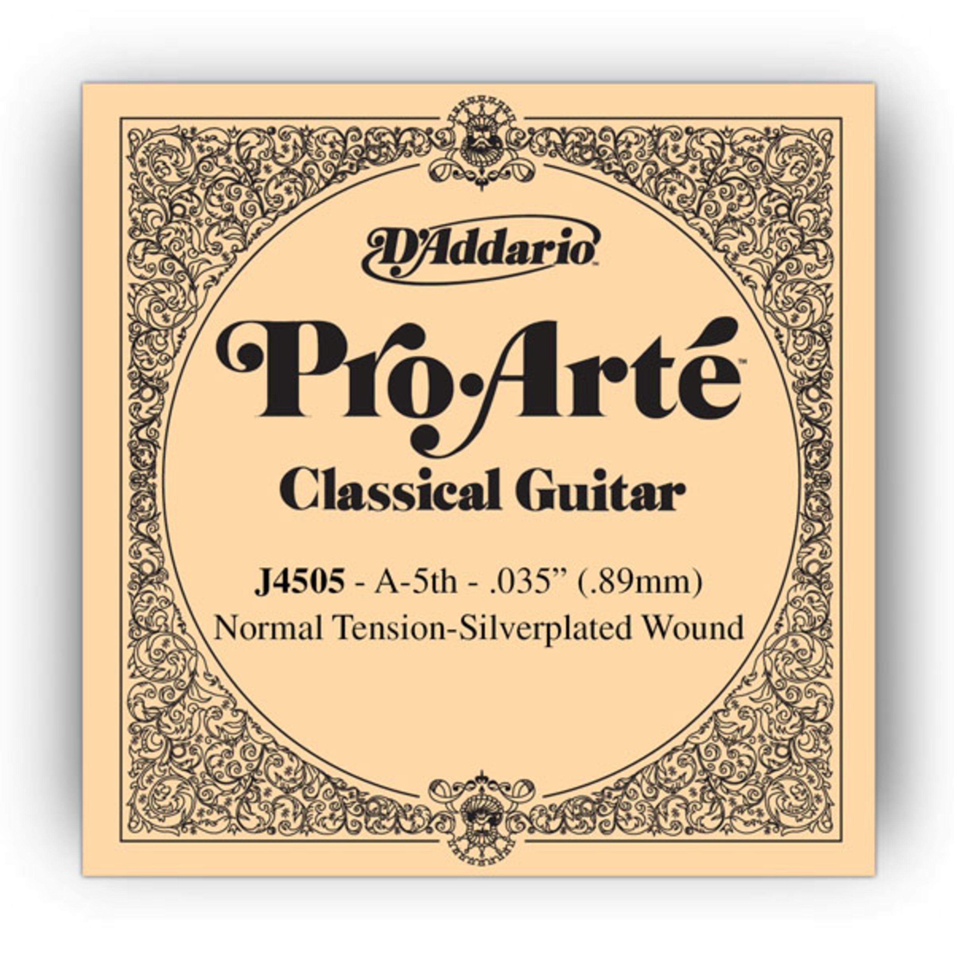 Daddario Spielzeug-Musikinstrument, J4505 A5 Pro Arte Einzelsaite Normal Tension 035/J45 - Einzelsaite fü