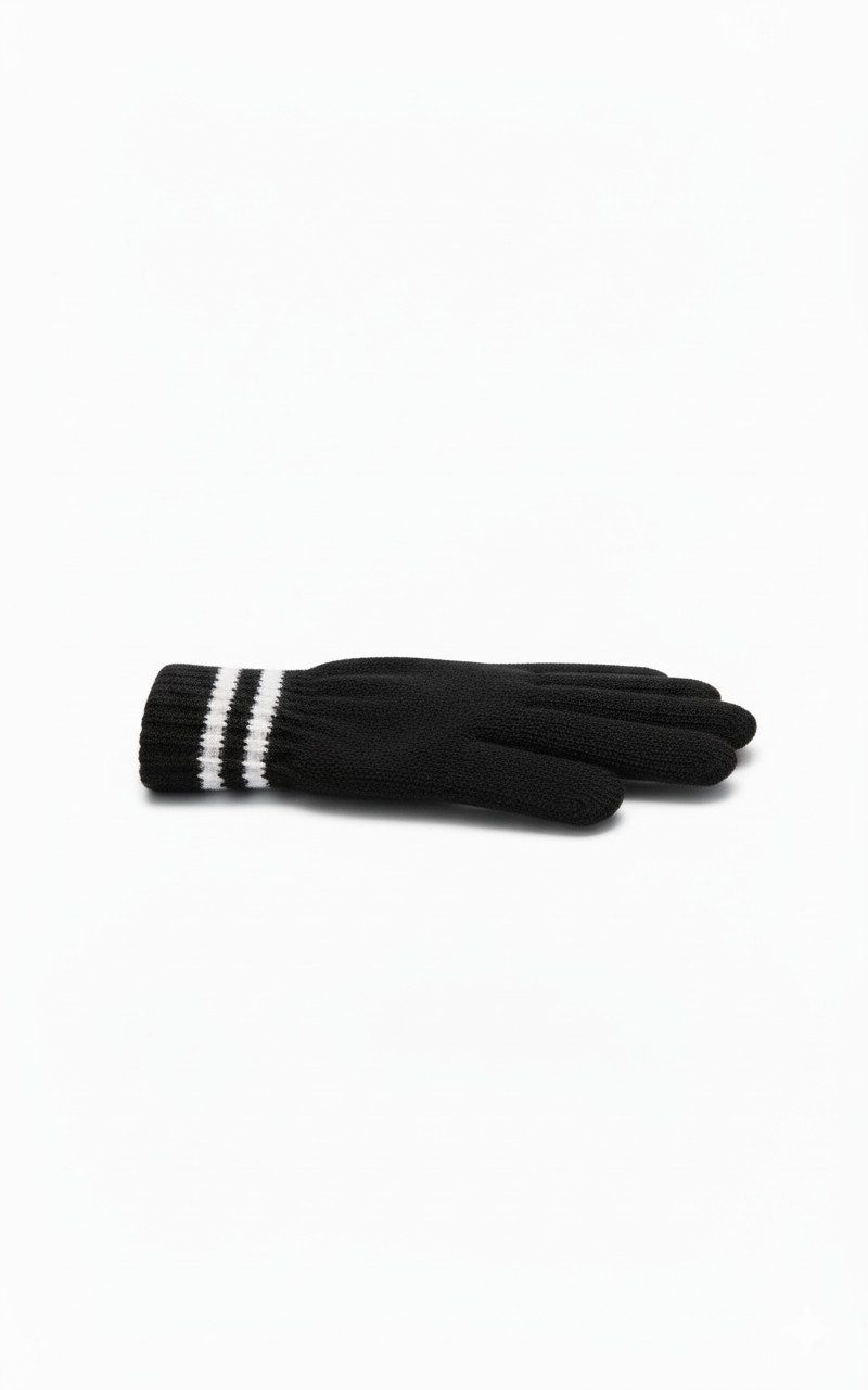 herémood Strickhandschuhe Kinder Strickhandschuhe Winter Acryl Warm Schwarz Jungen Mädchen (Kinderhandschuhe gestrickt – Mädchen Jungen Winter, 2-St., Weiche warme Acryl Handschuhe – Schule Freizeit Outdoor) Elastisch, pflegeleicht & bequem – unisex Kinder Strickhandschuhe