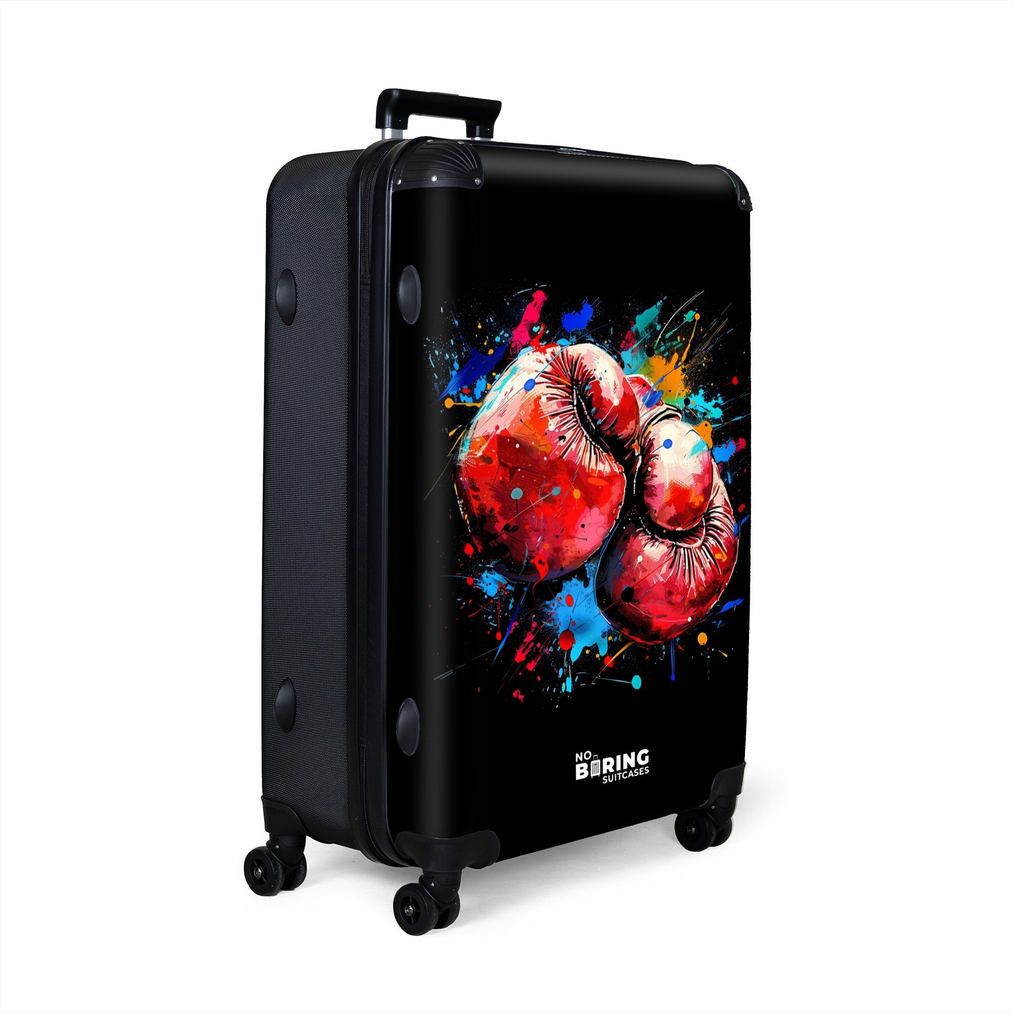 NoBoringSuitcases.com© Hartschalen-Trolley Rote Boxhandschuhe mit Farbe günstig online kaufen