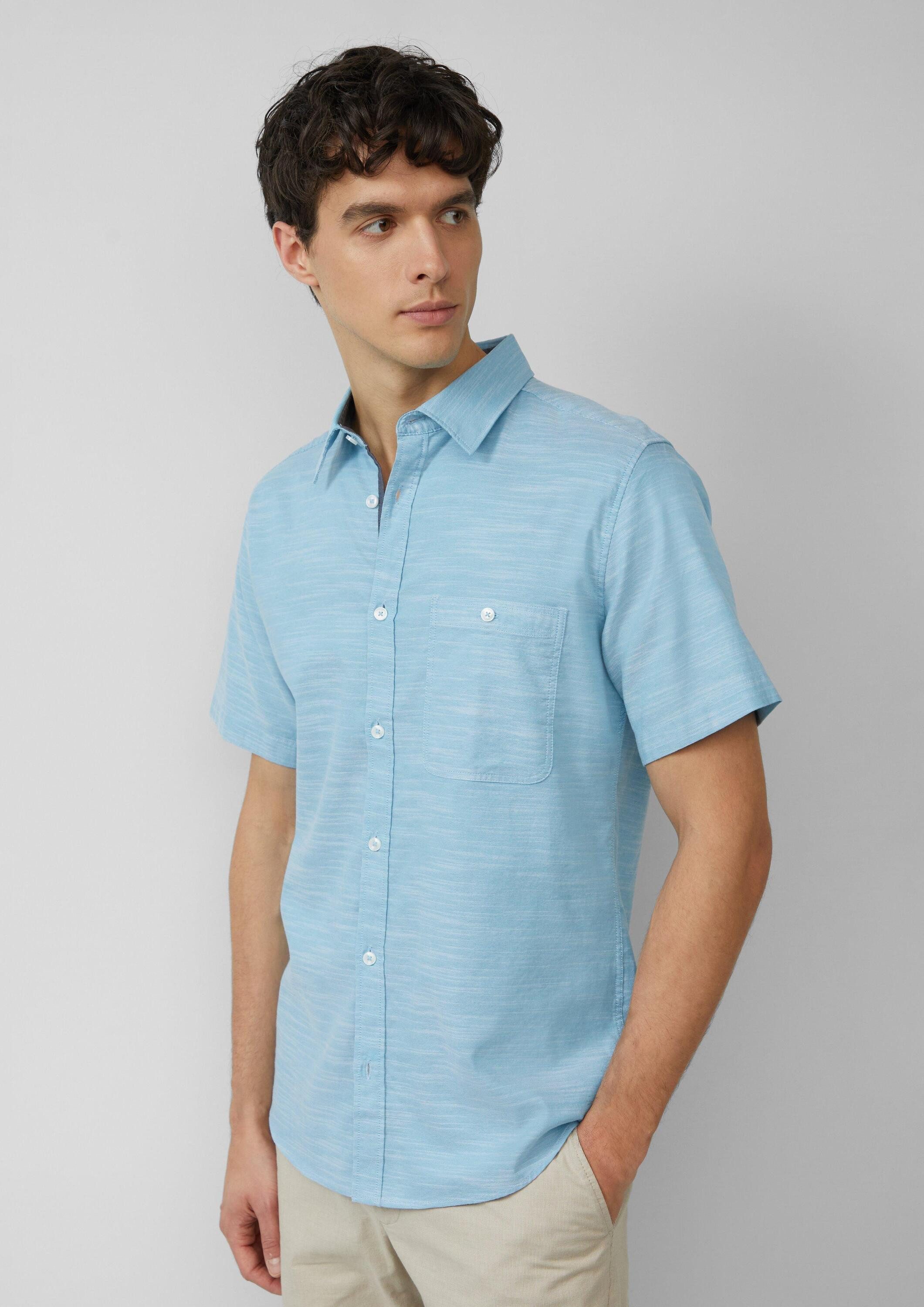 s.Oliver Kurzarmhemd Hemd Slim Fit: Kurzarm-Hemd aus Baumwollstretch mit Fl günstig online kaufen